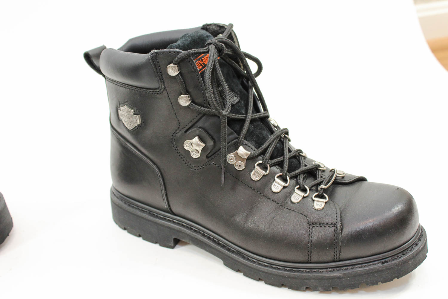 Two Pair of Men's Size 12 Boots: Harley Davidson and Wolverine Gortex