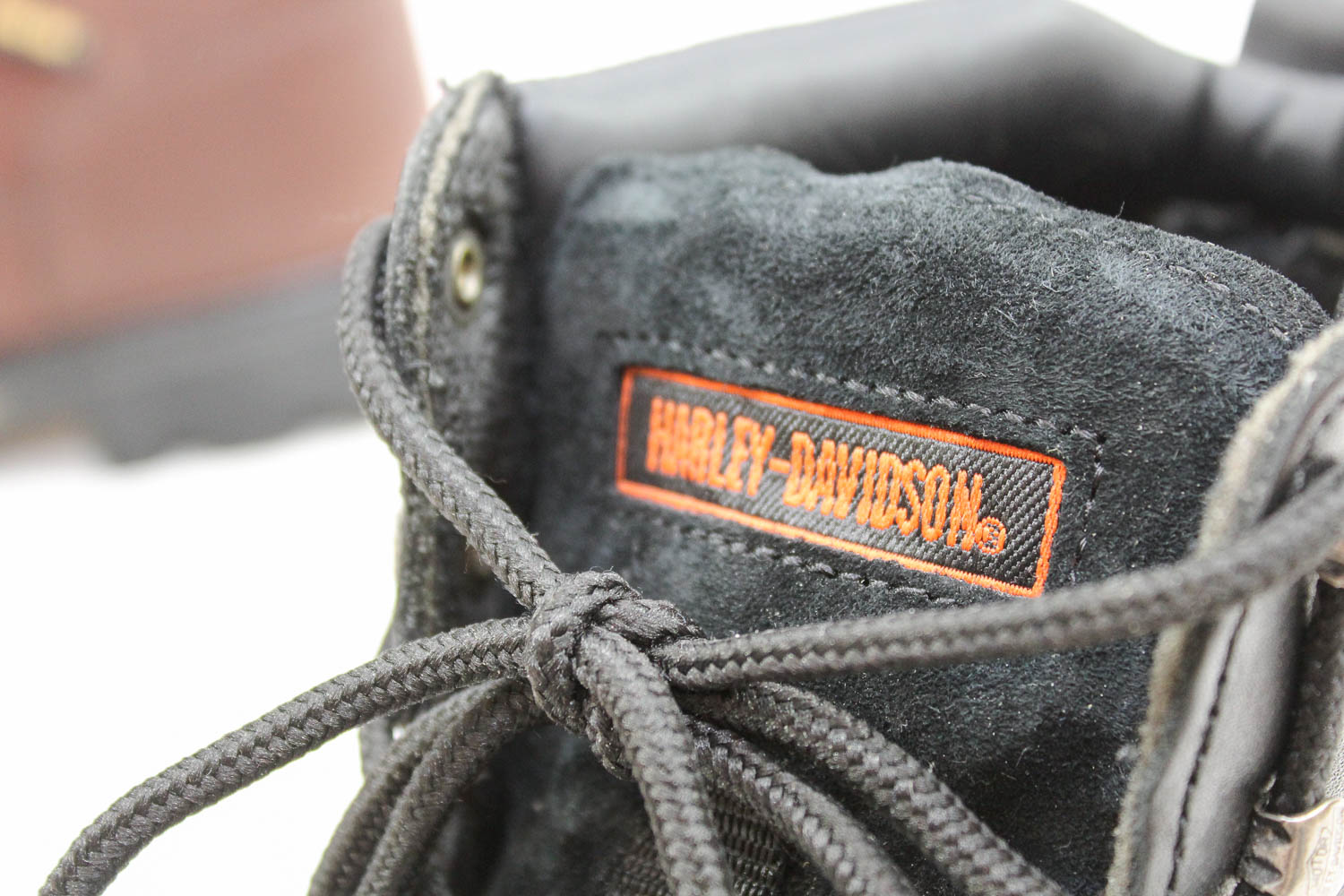 Two Pair of Men's Size 12 Boots: Harley Davidson and Wolverine Gortex