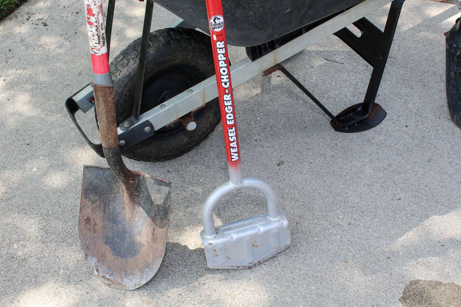 Wheelbarrow with Other Lawn and Garden Tools