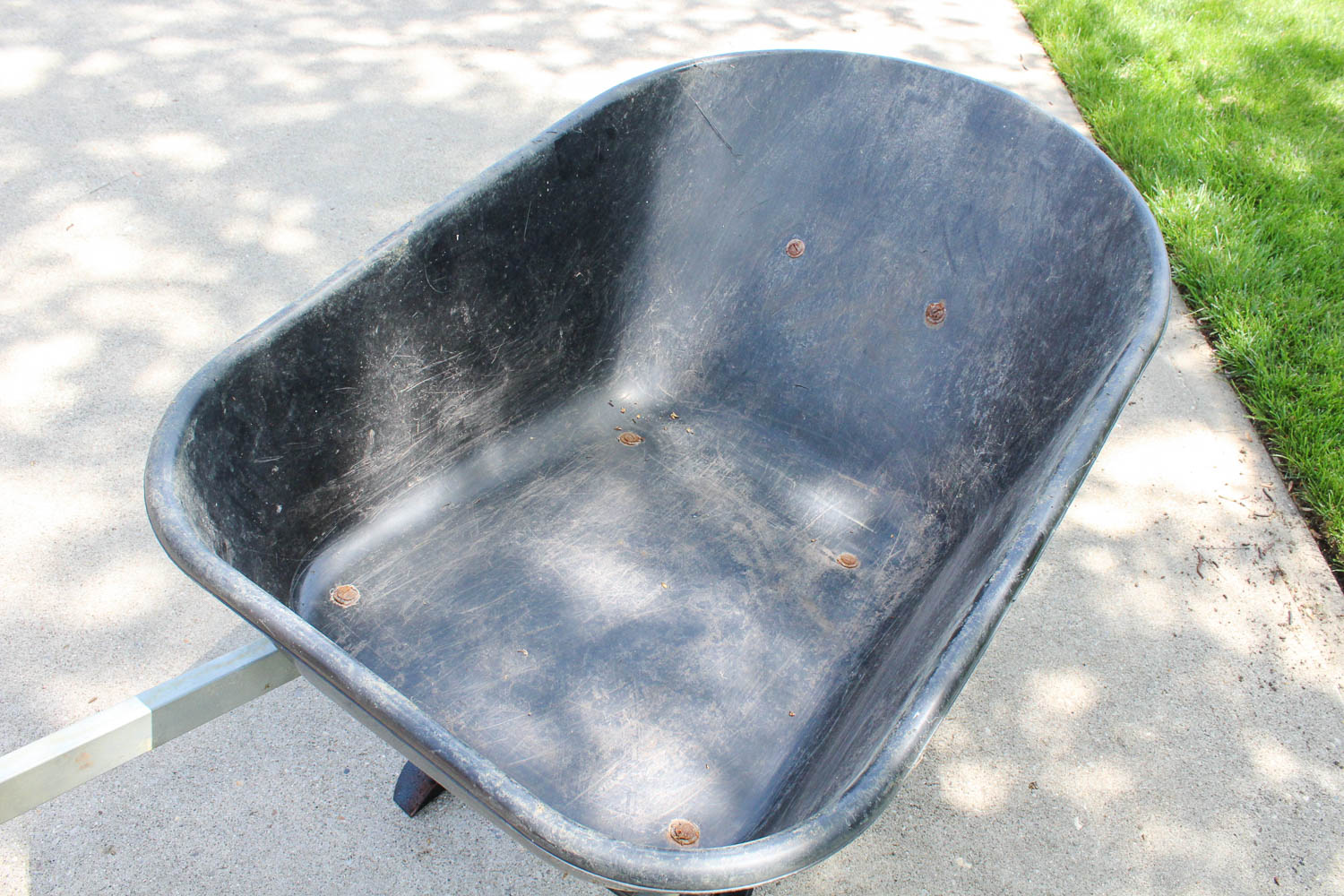 Wheelbarrow with Other Lawn and Garden Tools