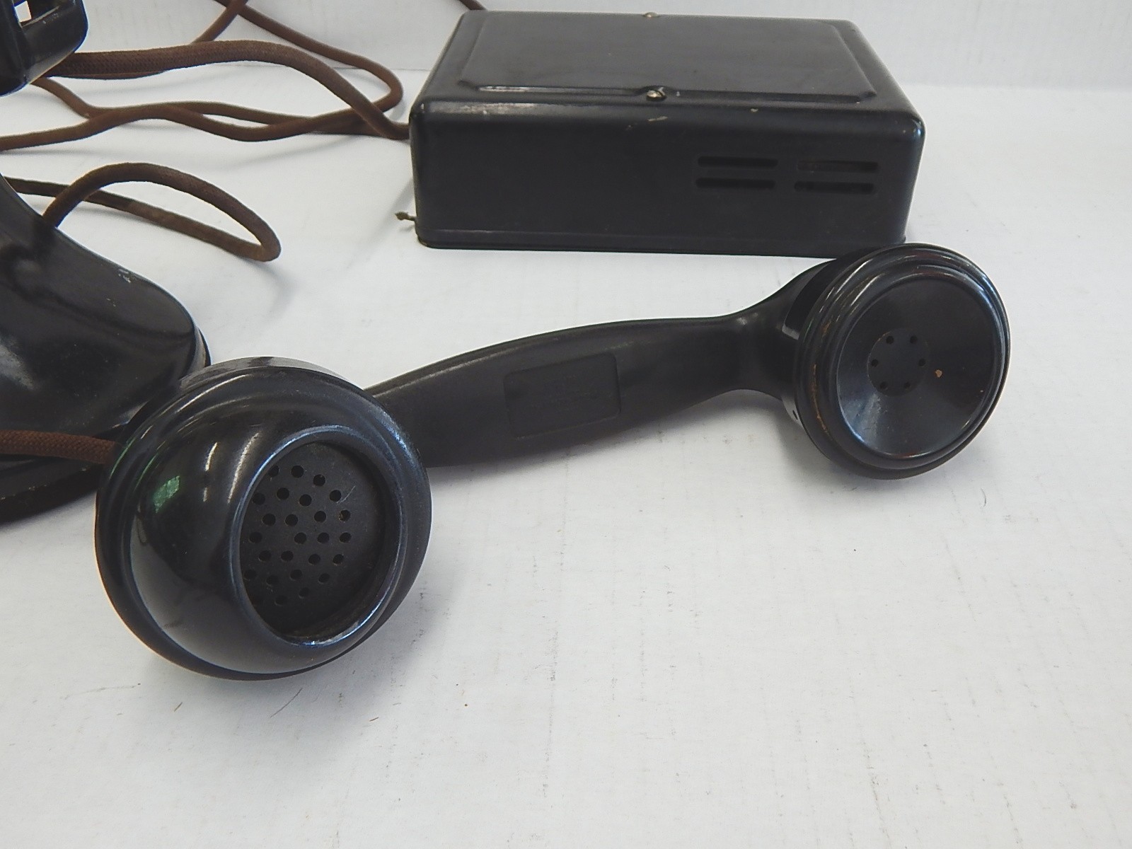 1930s Era Art Deco Western Electric Telephone and Subset