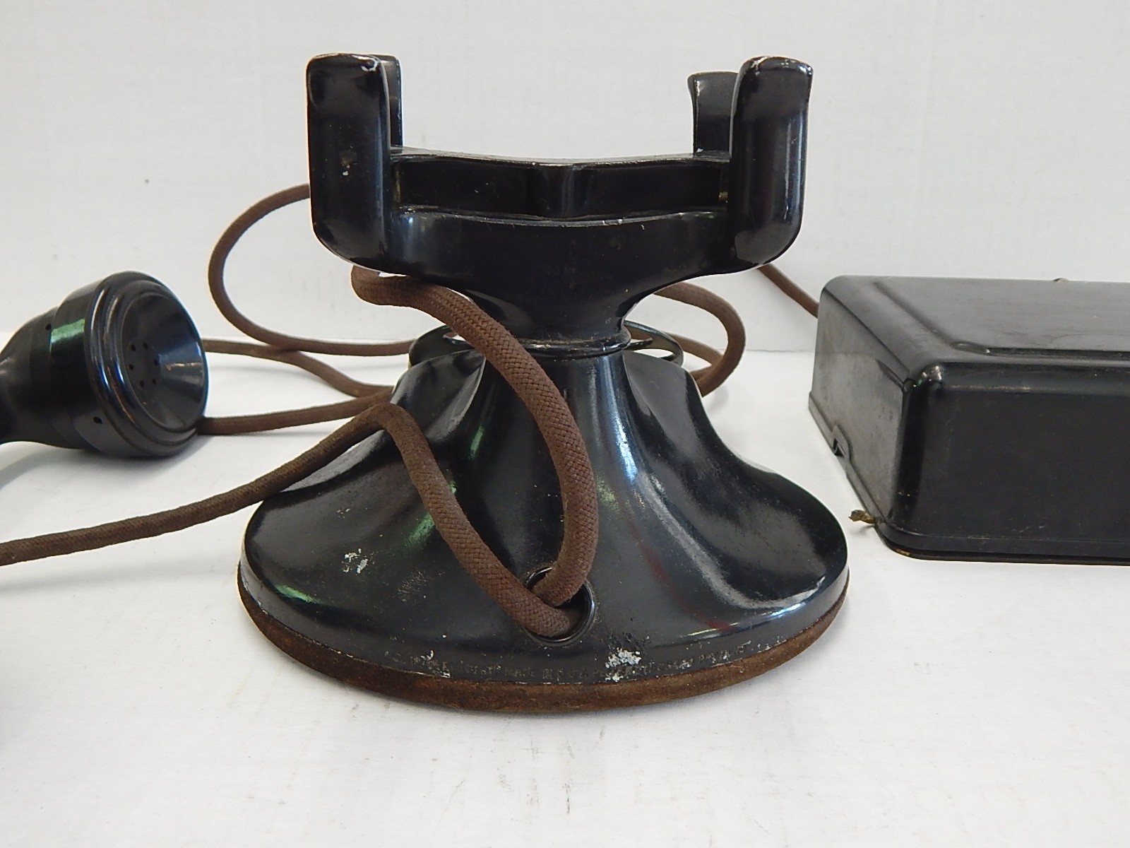 1930s Era Art Deco Western Electric Telephone and Subset