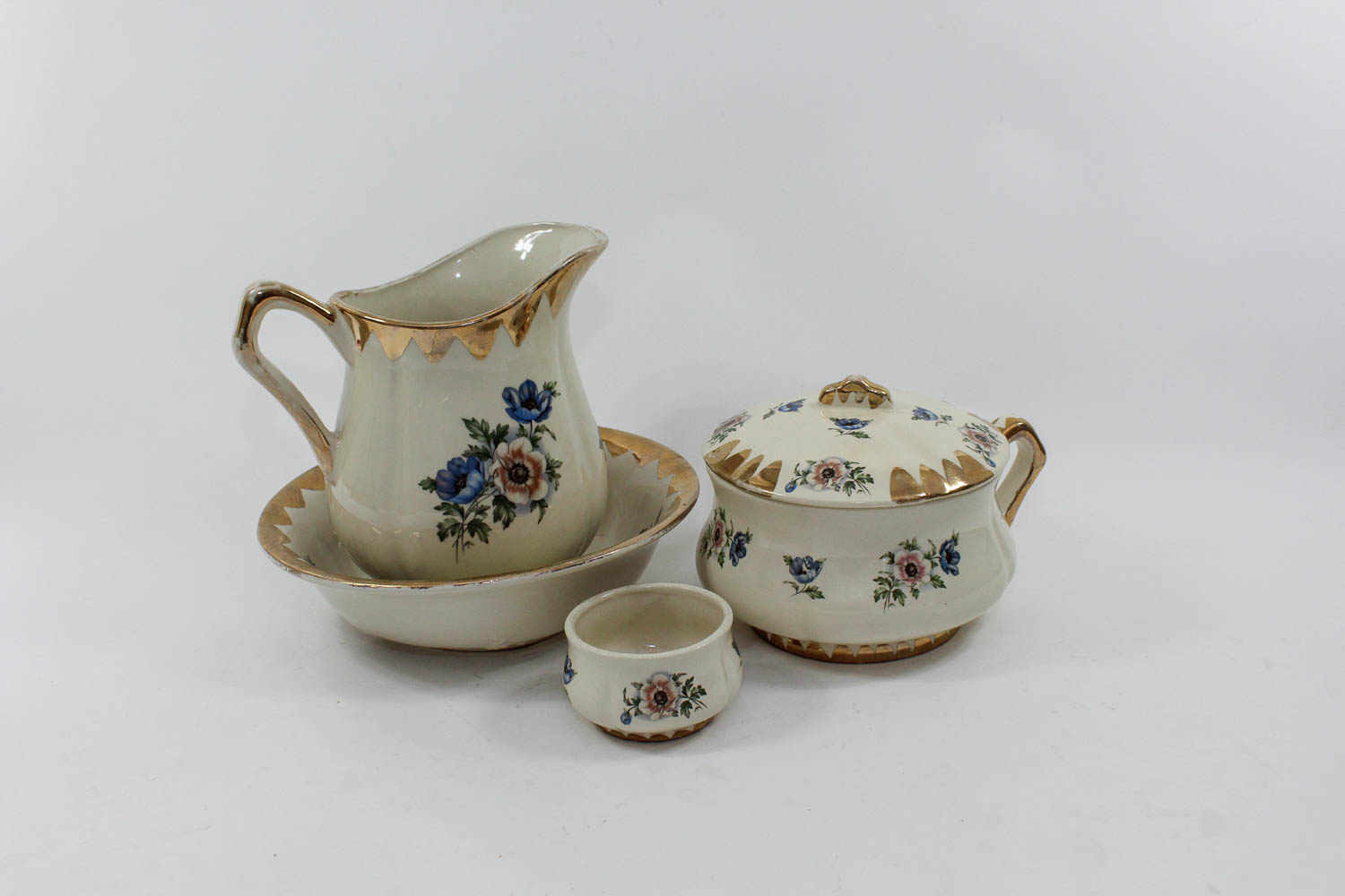 Antique Hand-Painted Floral China