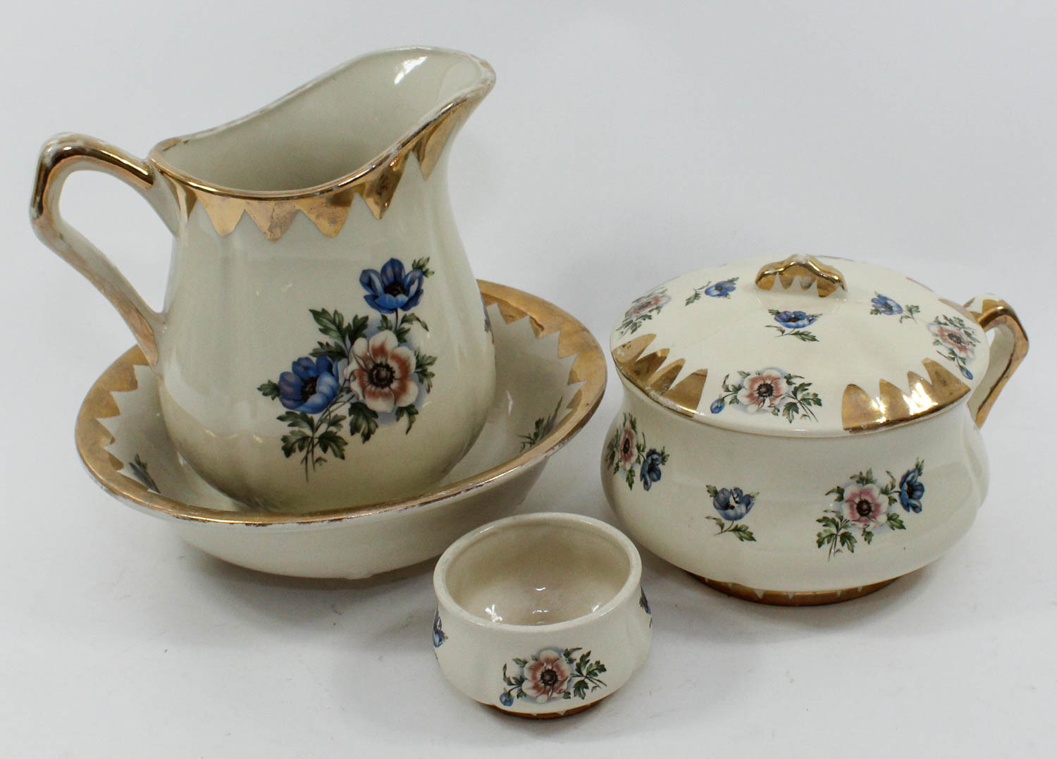 Antique Hand-Painted Floral China