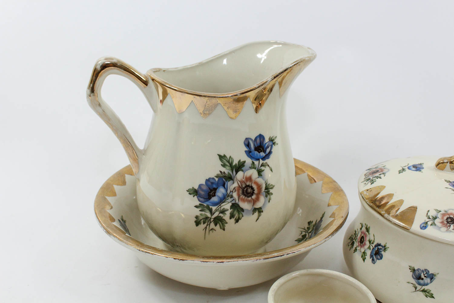 Antique Hand-Painted Floral China