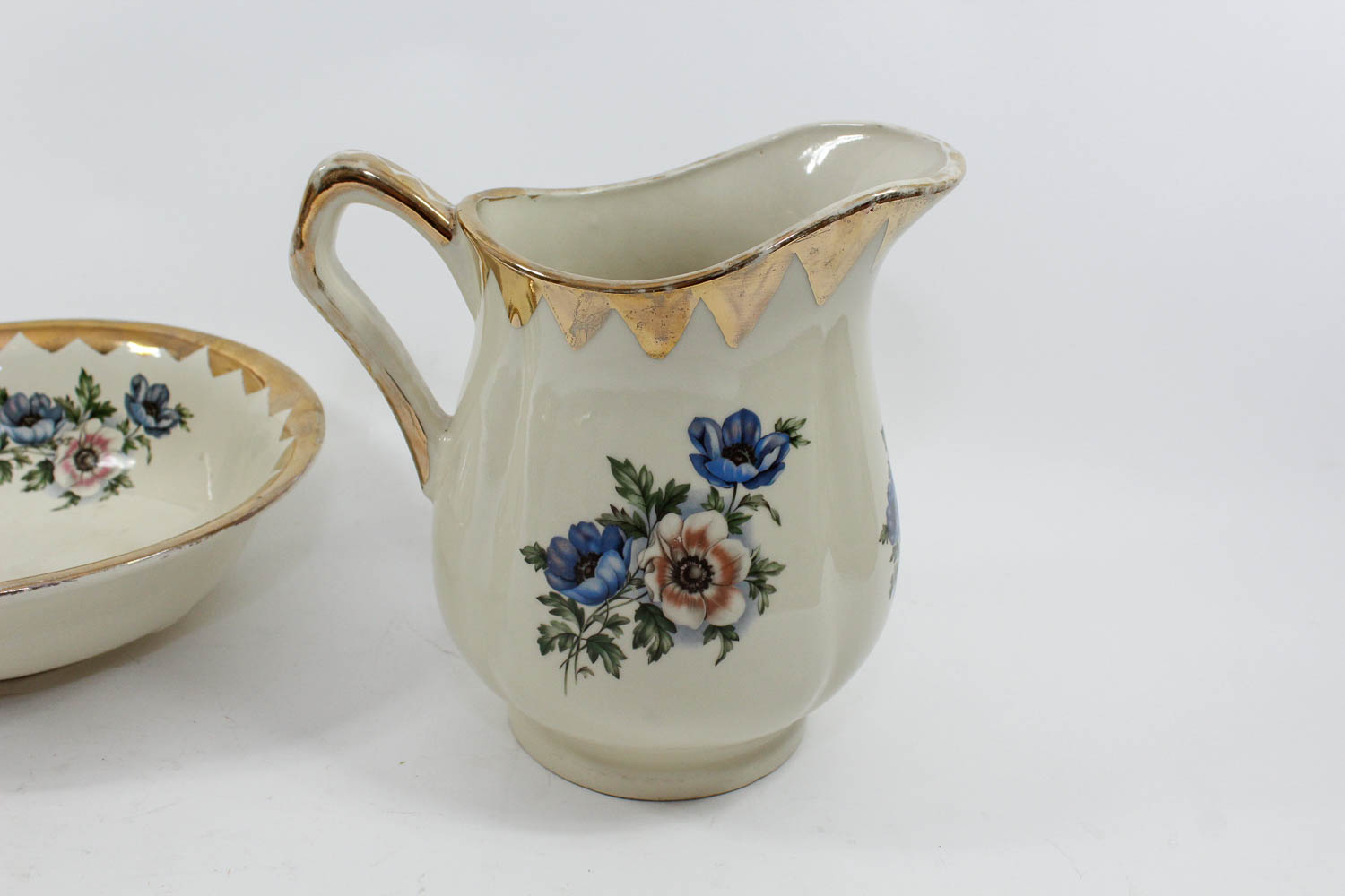 Antique Hand-Painted Floral China