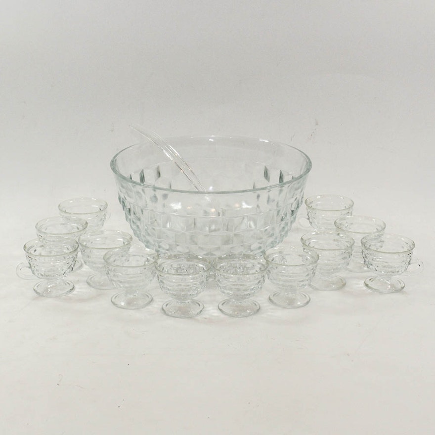 Vintage Colony Glass Whitehall Punch Set