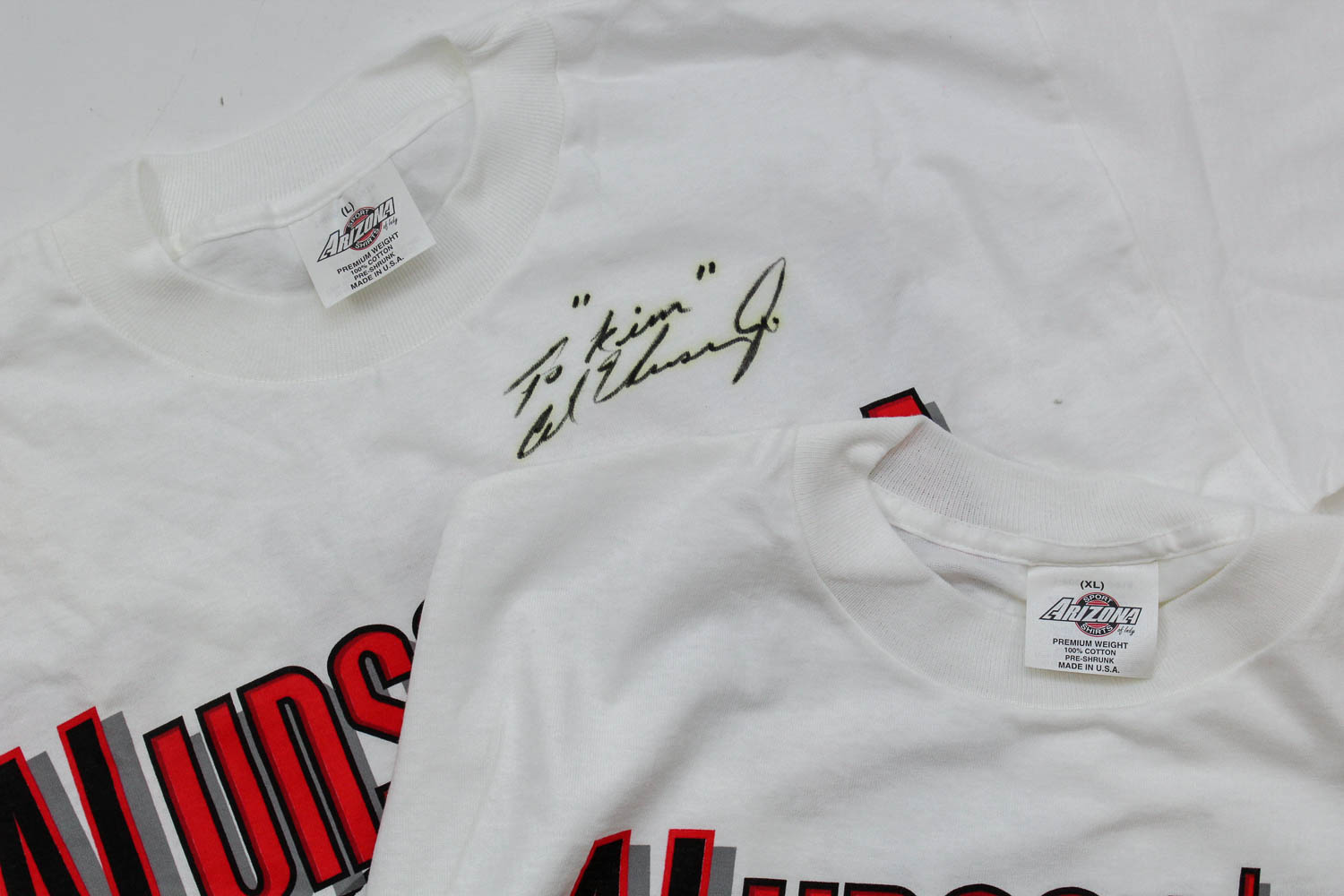 Al Unser Jr. Autographed T-Shirt and Other NASCAR T-Shirts