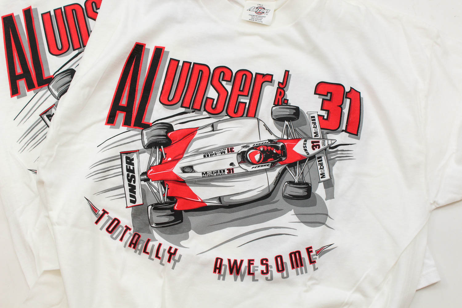 Al Unser Jr. Autographed T-Shirt and Other NASCAR T-Shirts