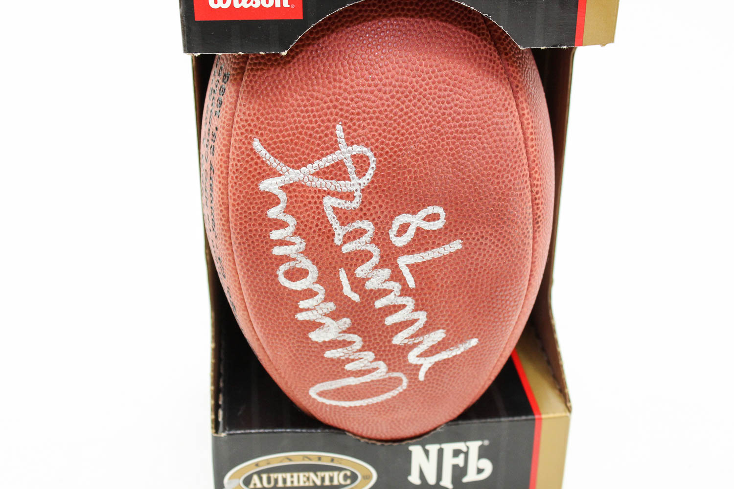 Anthony Munoz Signed Football