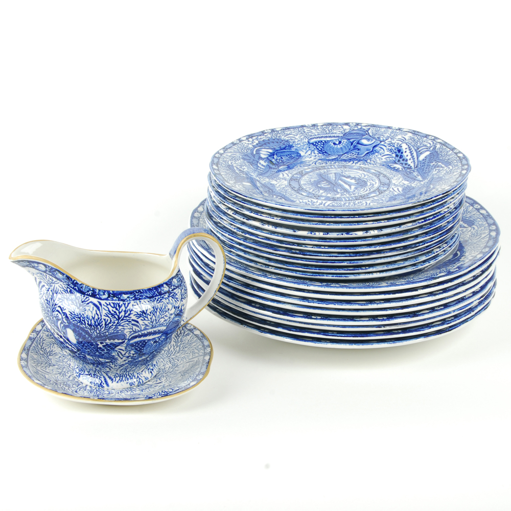 Torquay For Winterthur "Mottahedeh" Reproduction Earthenware Set