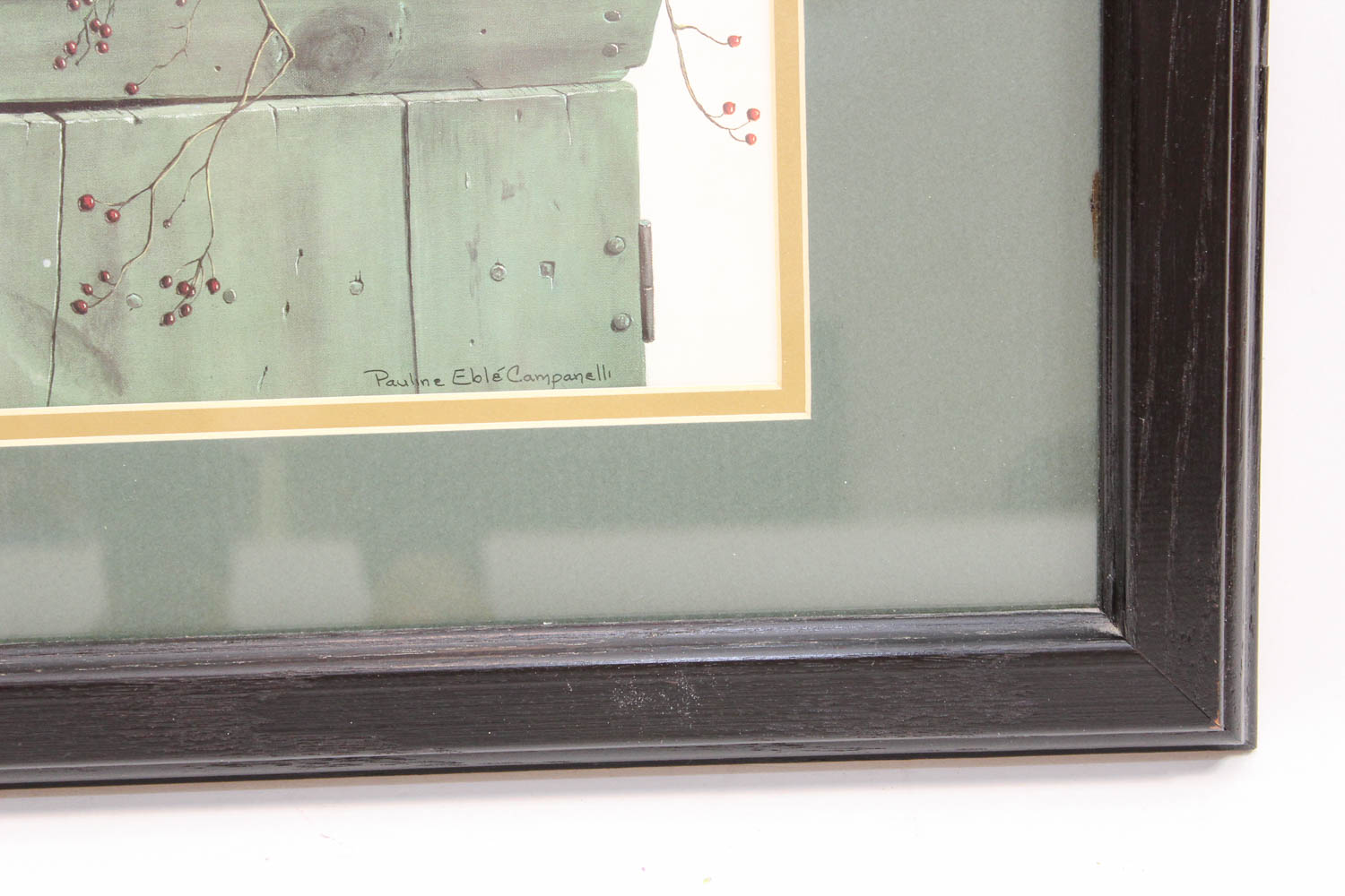Pauline Eblé Campanelli Offset Lithograph "Wild Rose Berries"