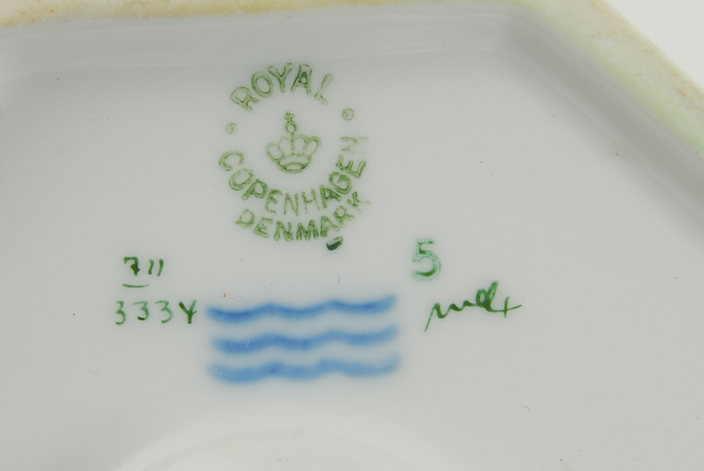 Royal Copenhagen "Brown Iris" Porcelain Candleholders