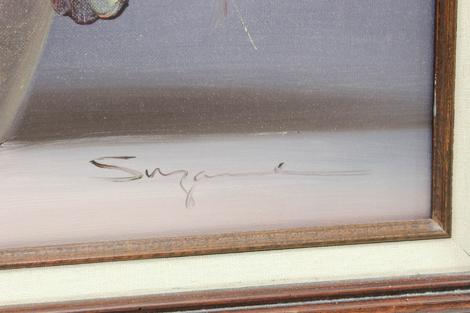 Signed Floral Still Life Oil on Canvas