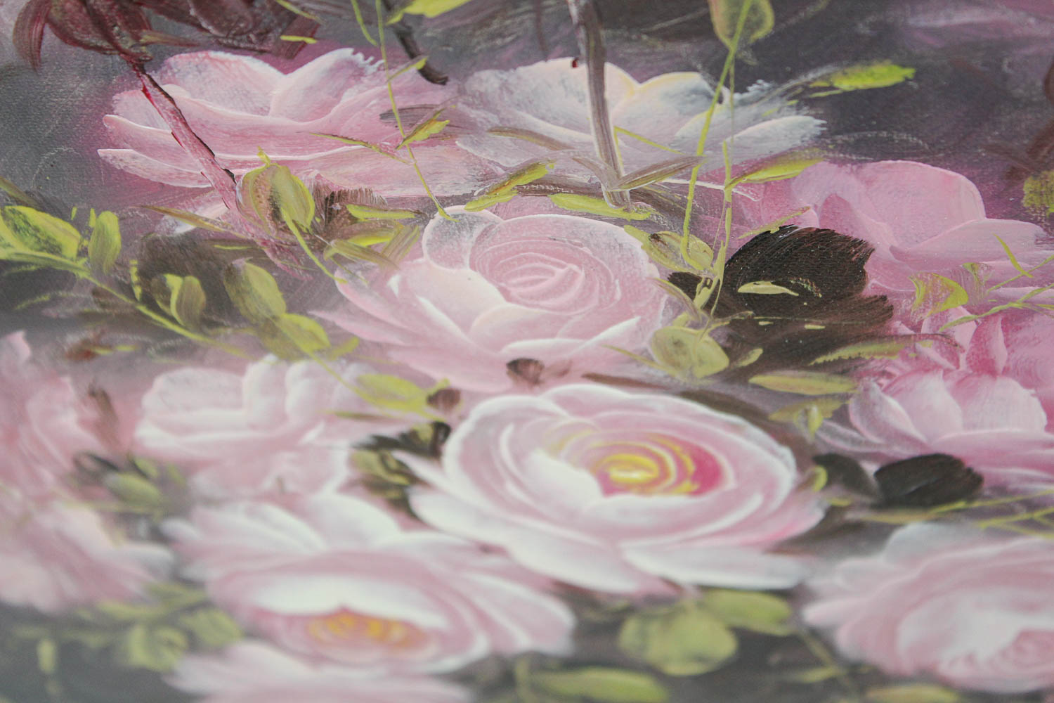 Signed Floral Still Life Oil on Canvas