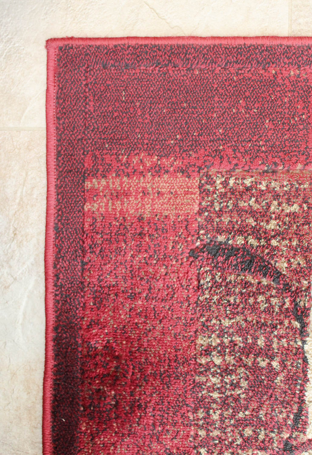Allen + Roth "Tinsley Red" Contemporary Area Rug