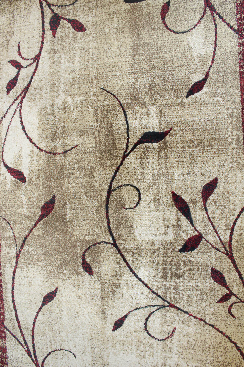 Allen + Roth "Tinsley Red" Contemporary Area Rug