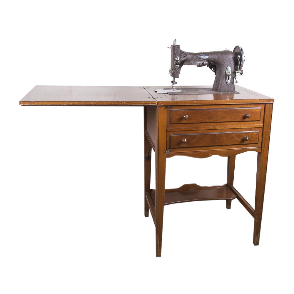 White Sewing Machine Corp. Rotary Electric Model 43 Sewing Machine With Table