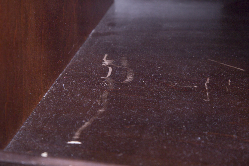 Contemporary Wood and Glass Media Cabinet