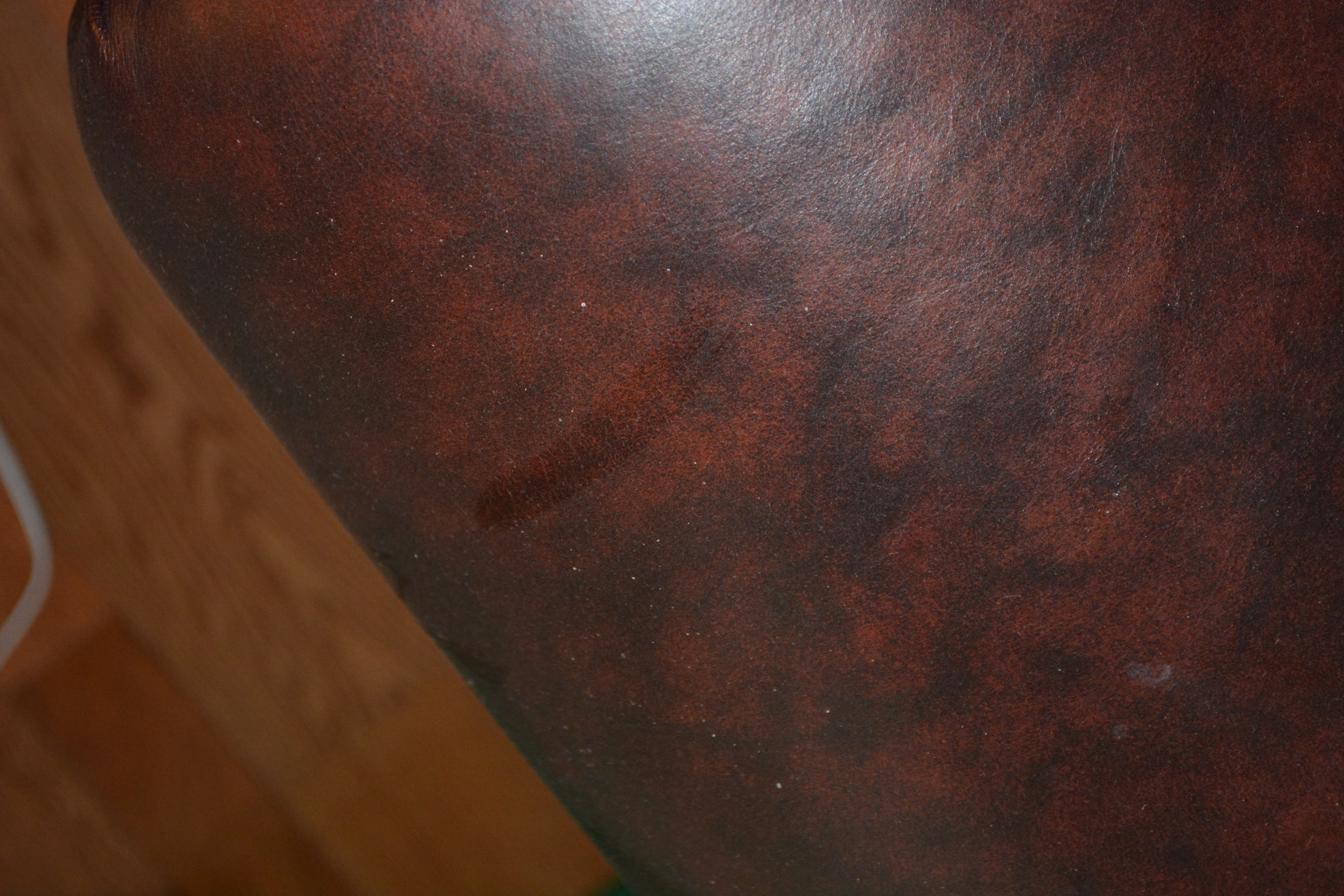 Contemporary Brown Leather Loveseat