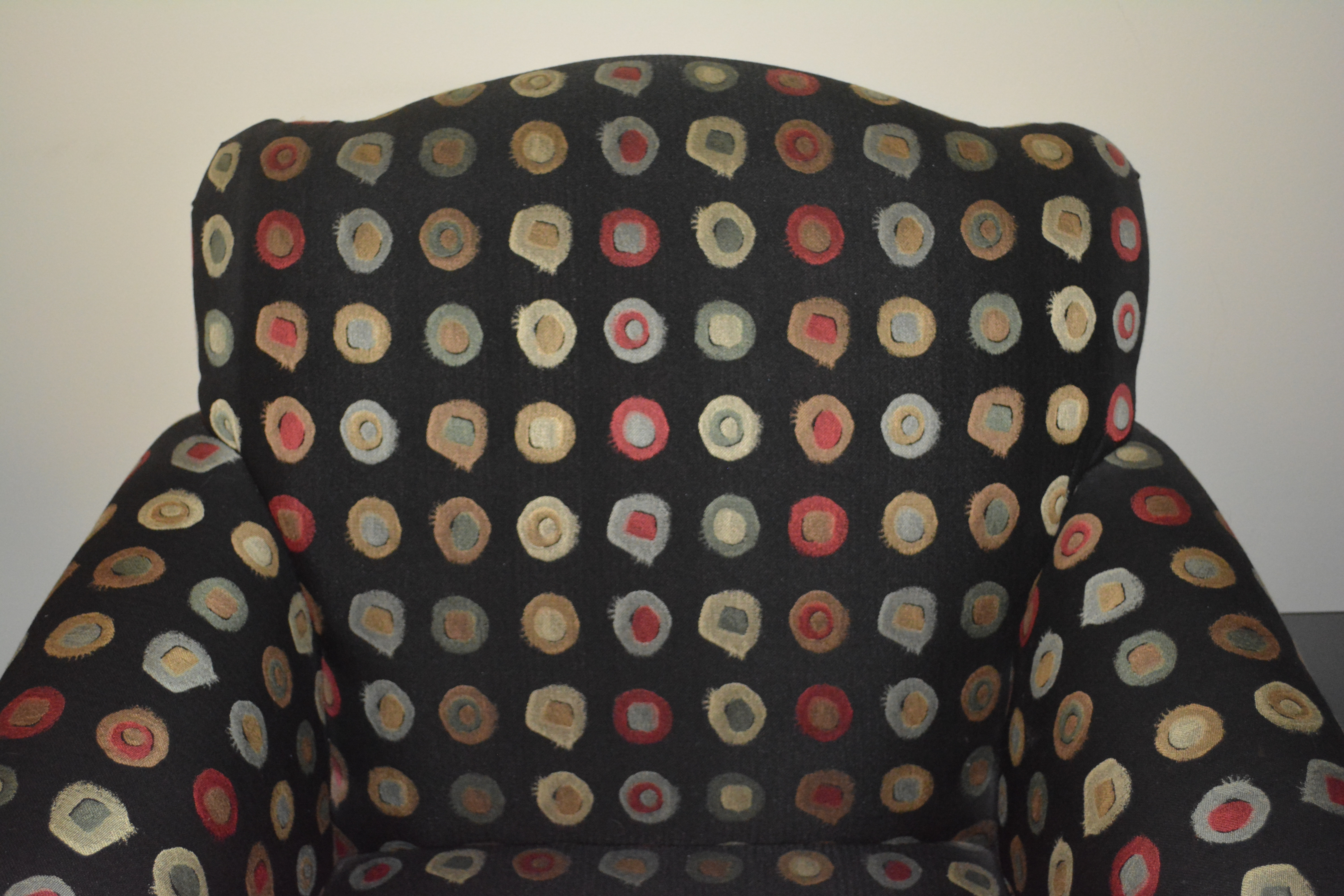 Contemporary Upholstered Armchair With Accent Pillows