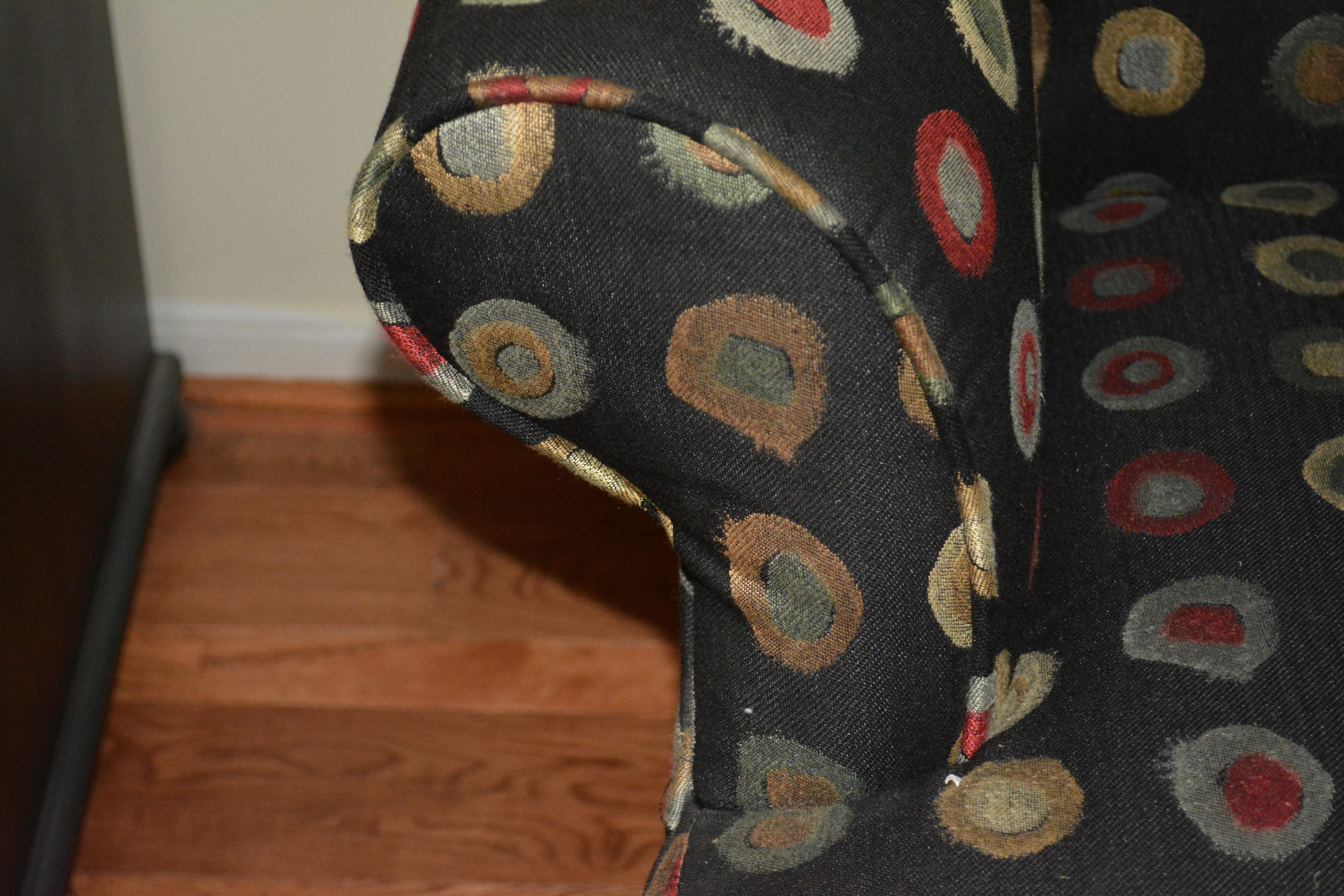 Contemporary Upholstered Armchair With Accent Pillows