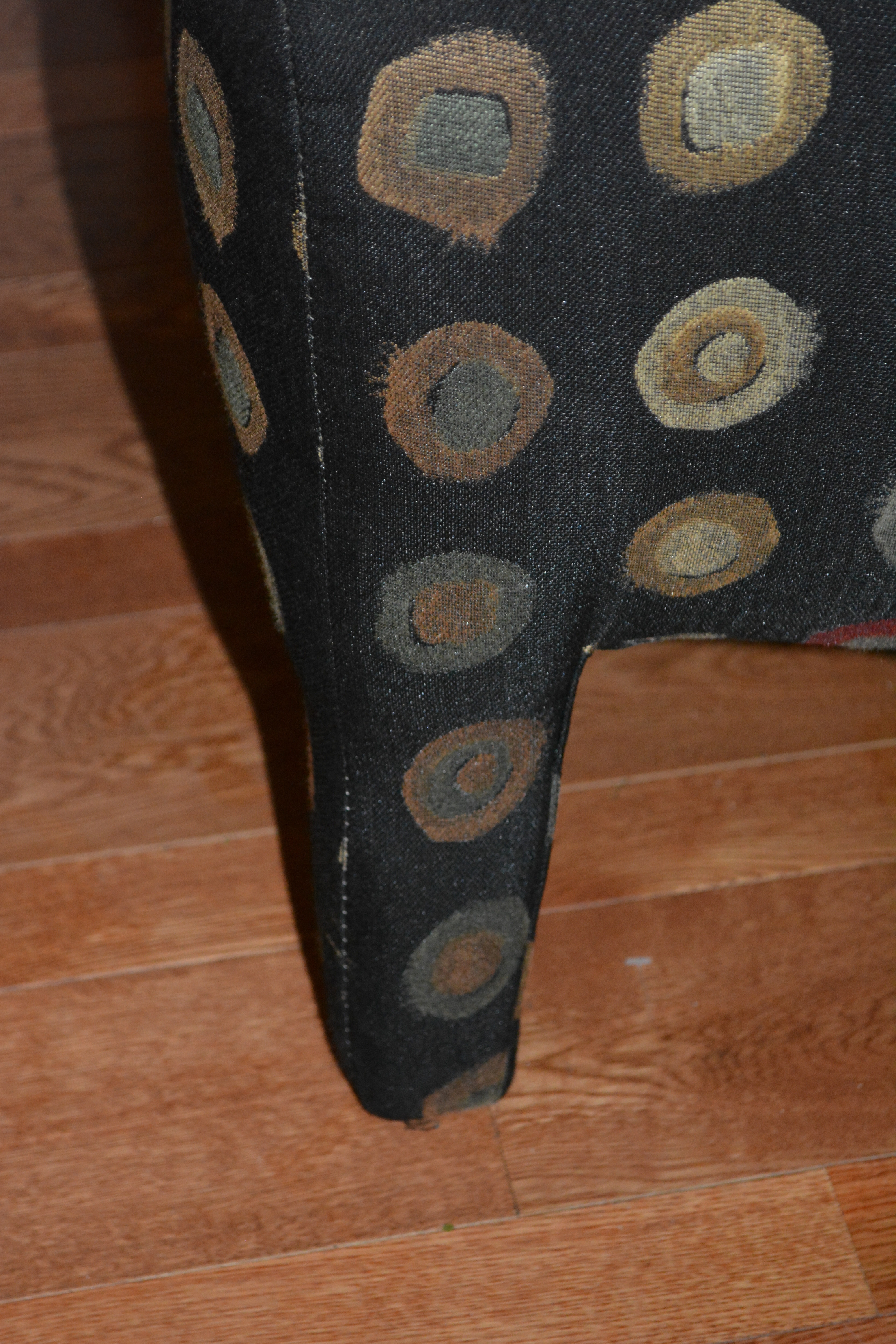 Contemporary Upholstered Armchair With Accent Pillows