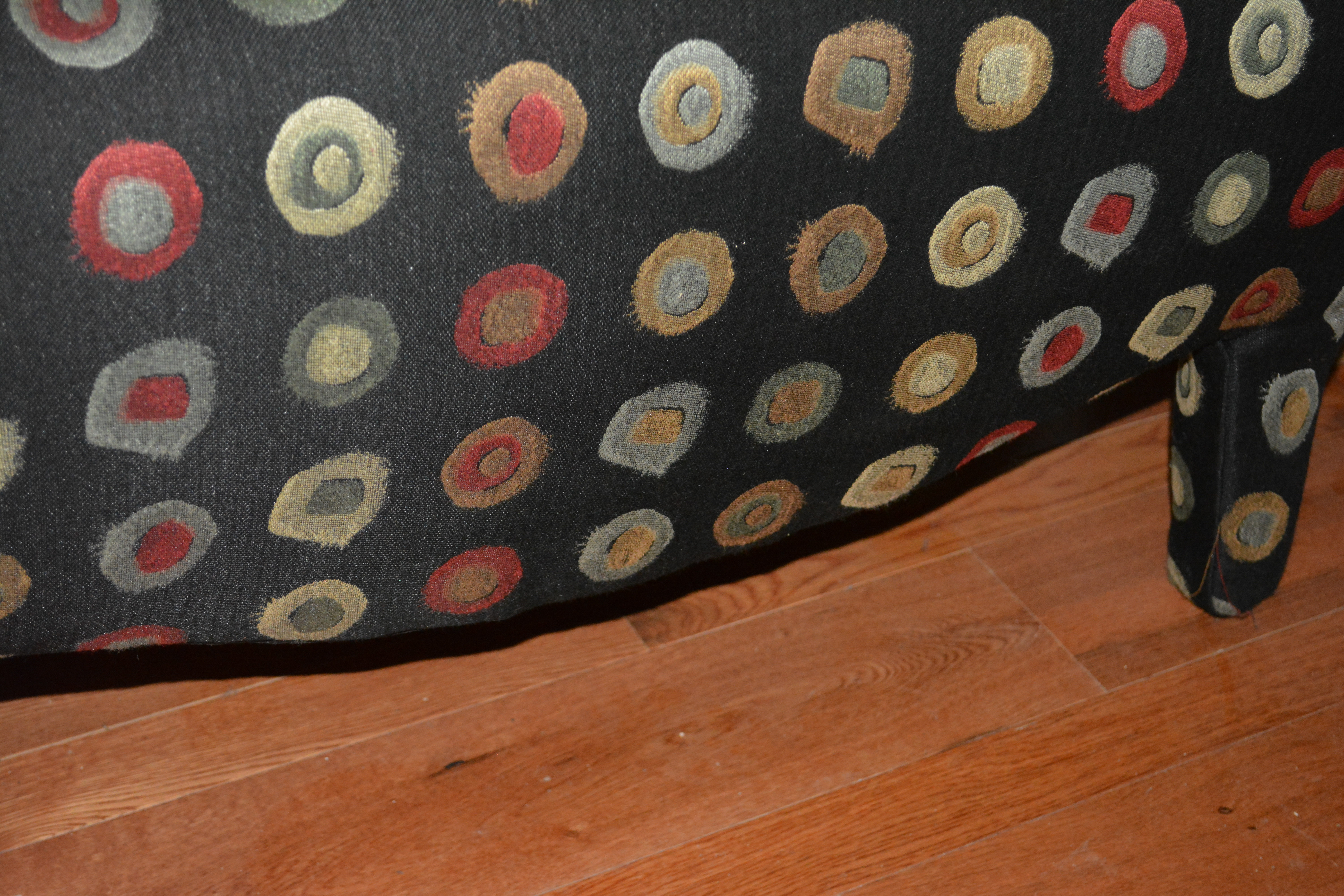 Contemporary Upholstered Armchair With Accent Pillows