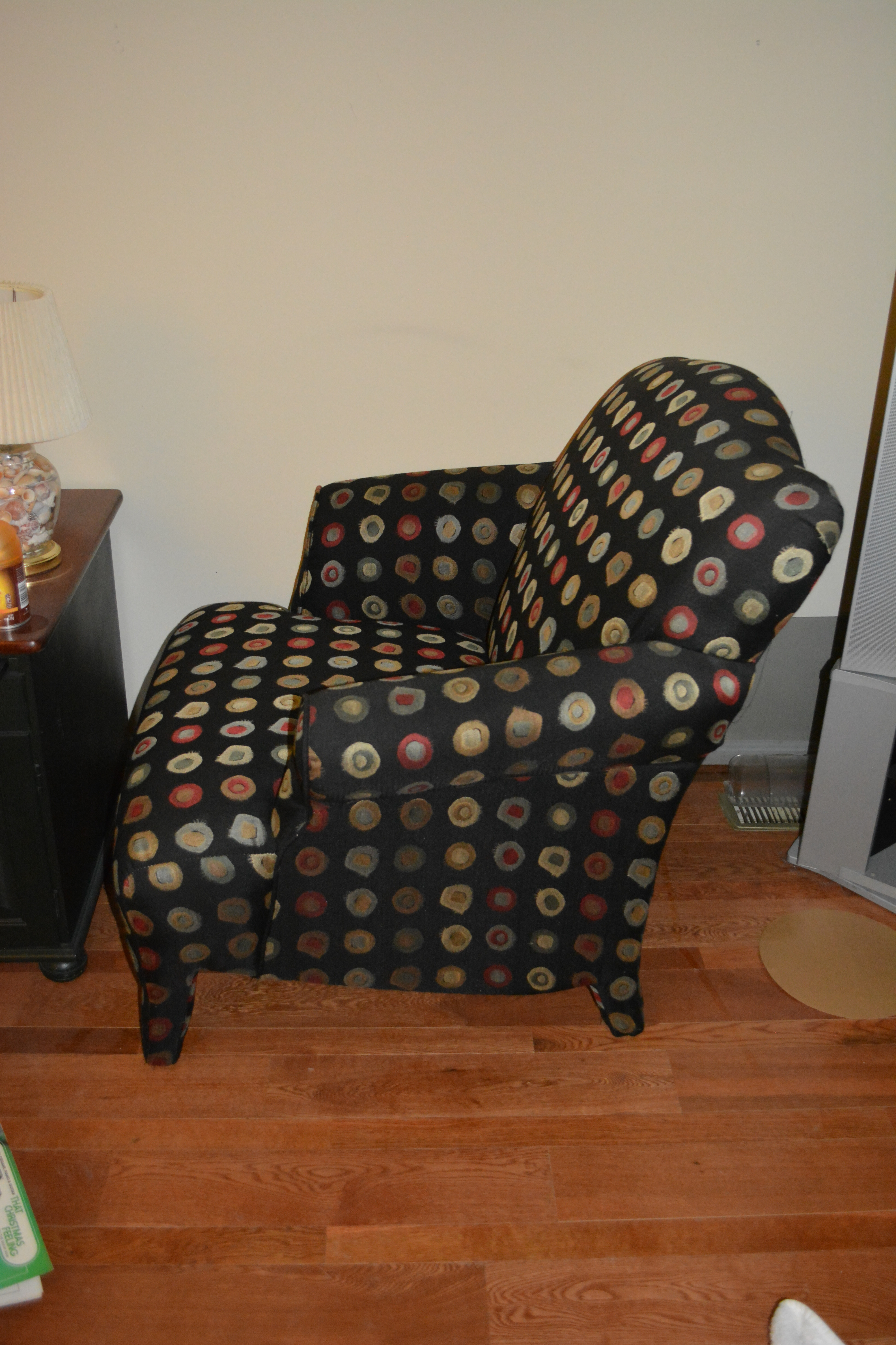 Contemporary Upholstered Armchair With Accent Pillows