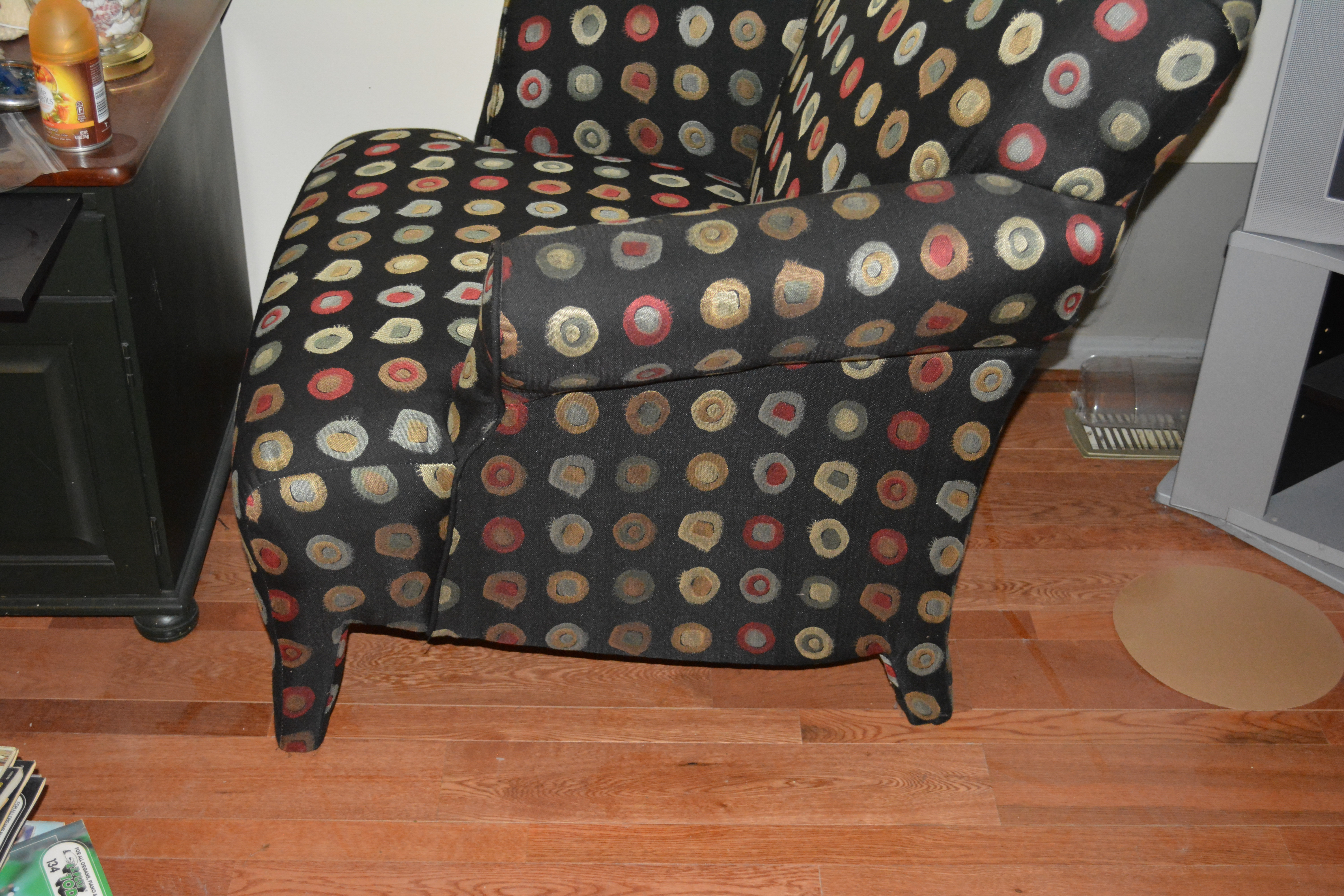 Contemporary Upholstered Armchair With Accent Pillows