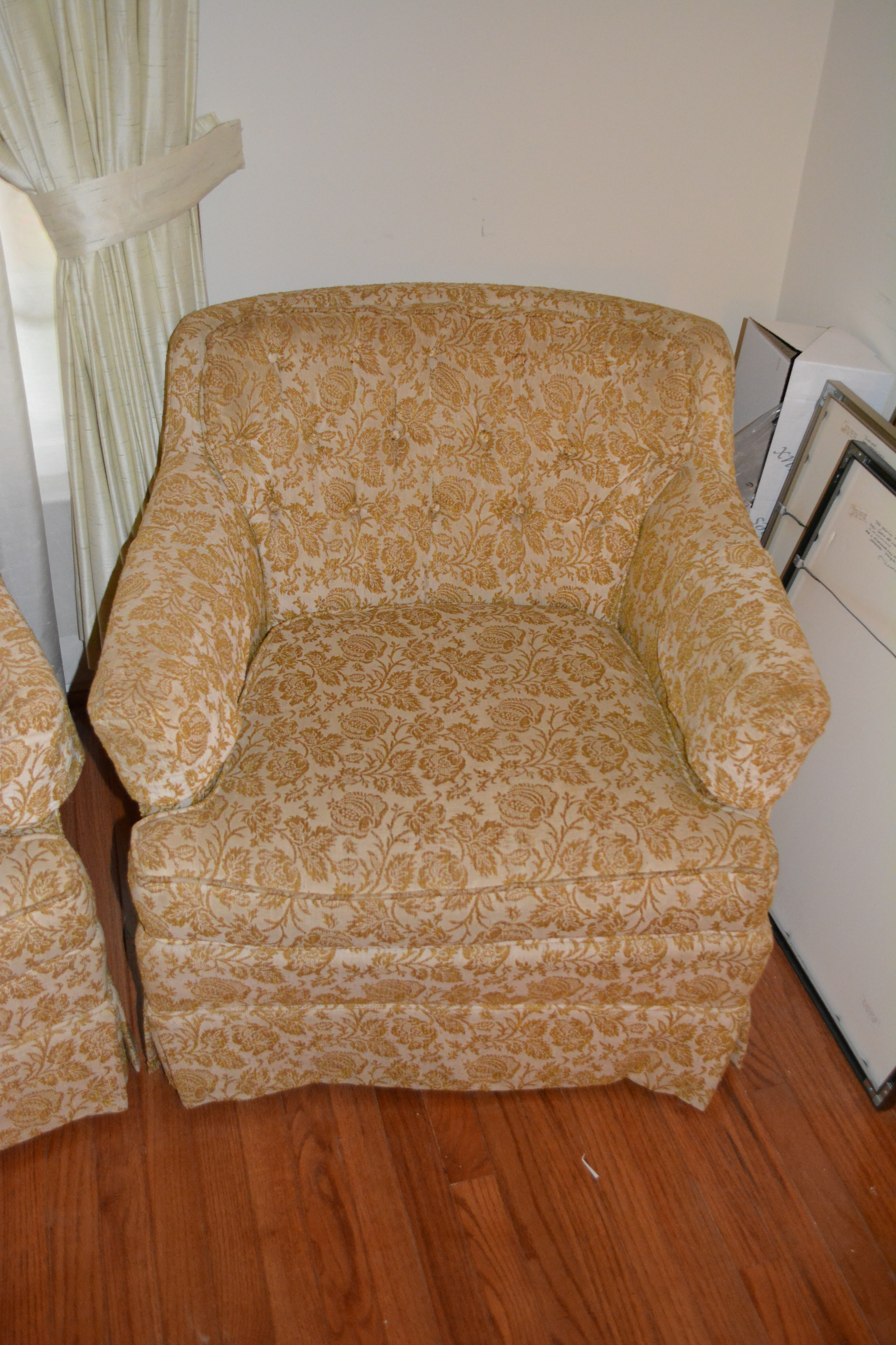 Upholstered Arm Chairs by State of Newburgh