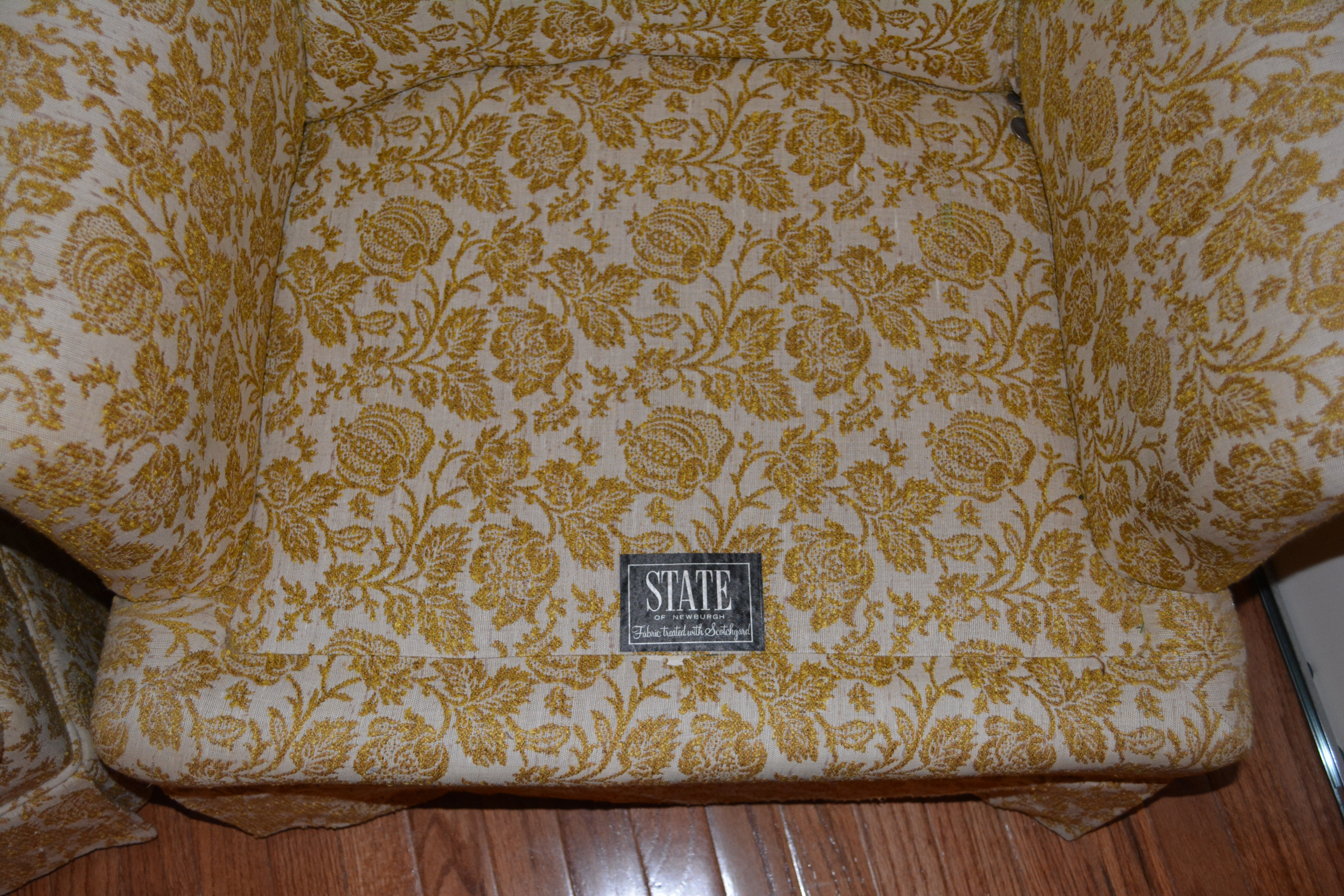 Upholstered Arm Chairs by State of Newburgh