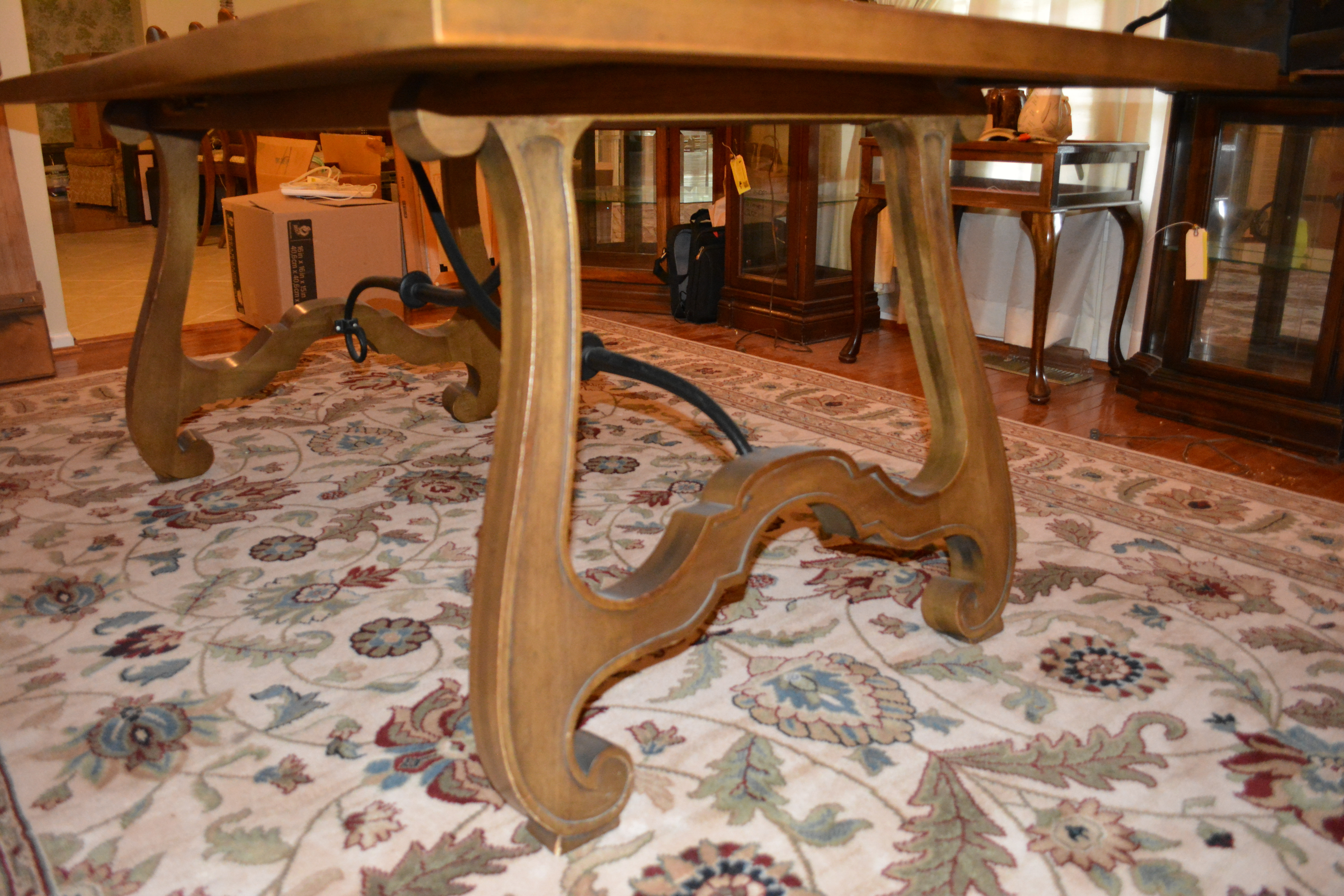 "Esperanto" Dining Table With Leaf Inserts by Drexel