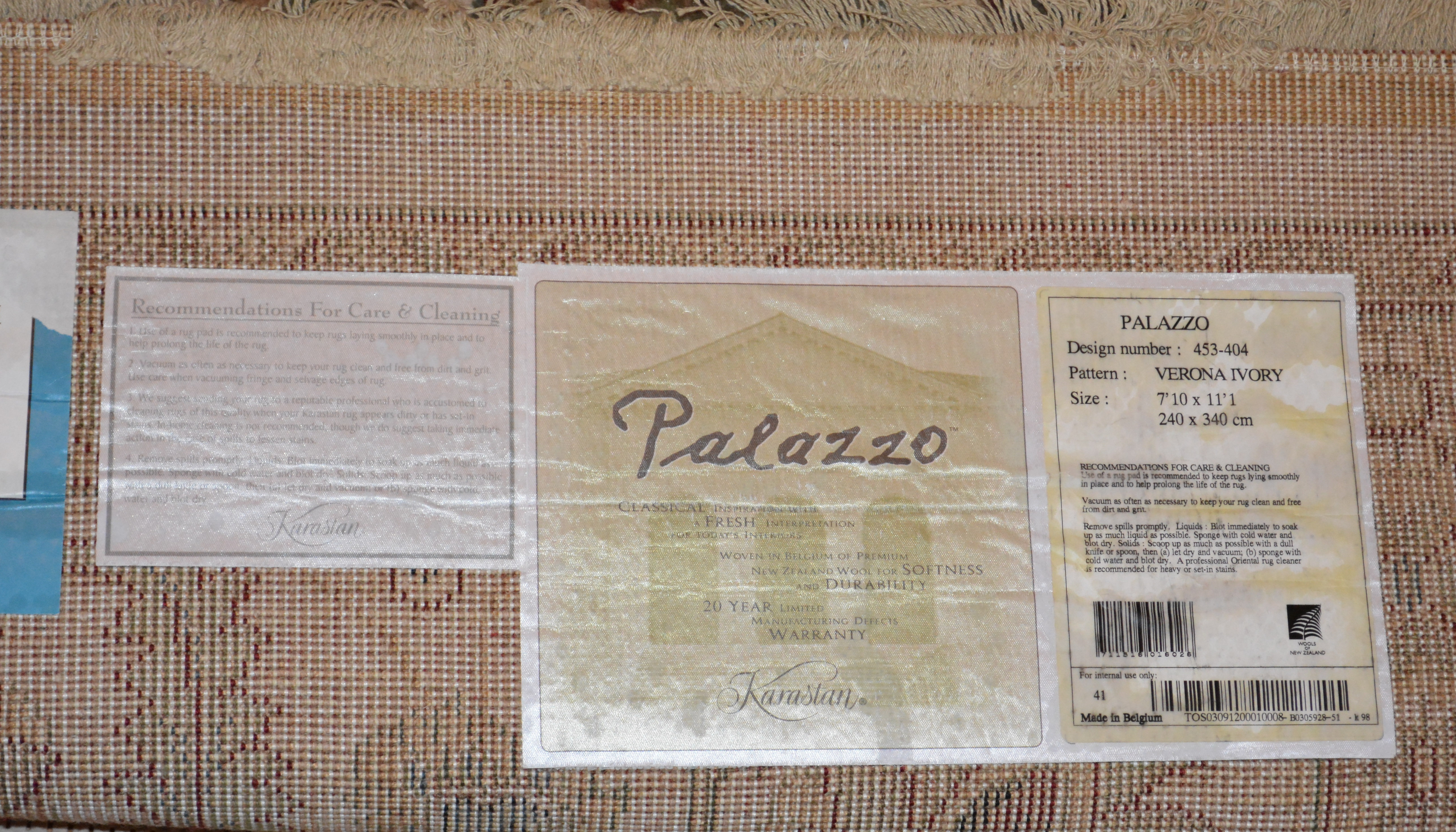 Karastan "Palazzo Verona" Belgian Machine Woven Area Rug