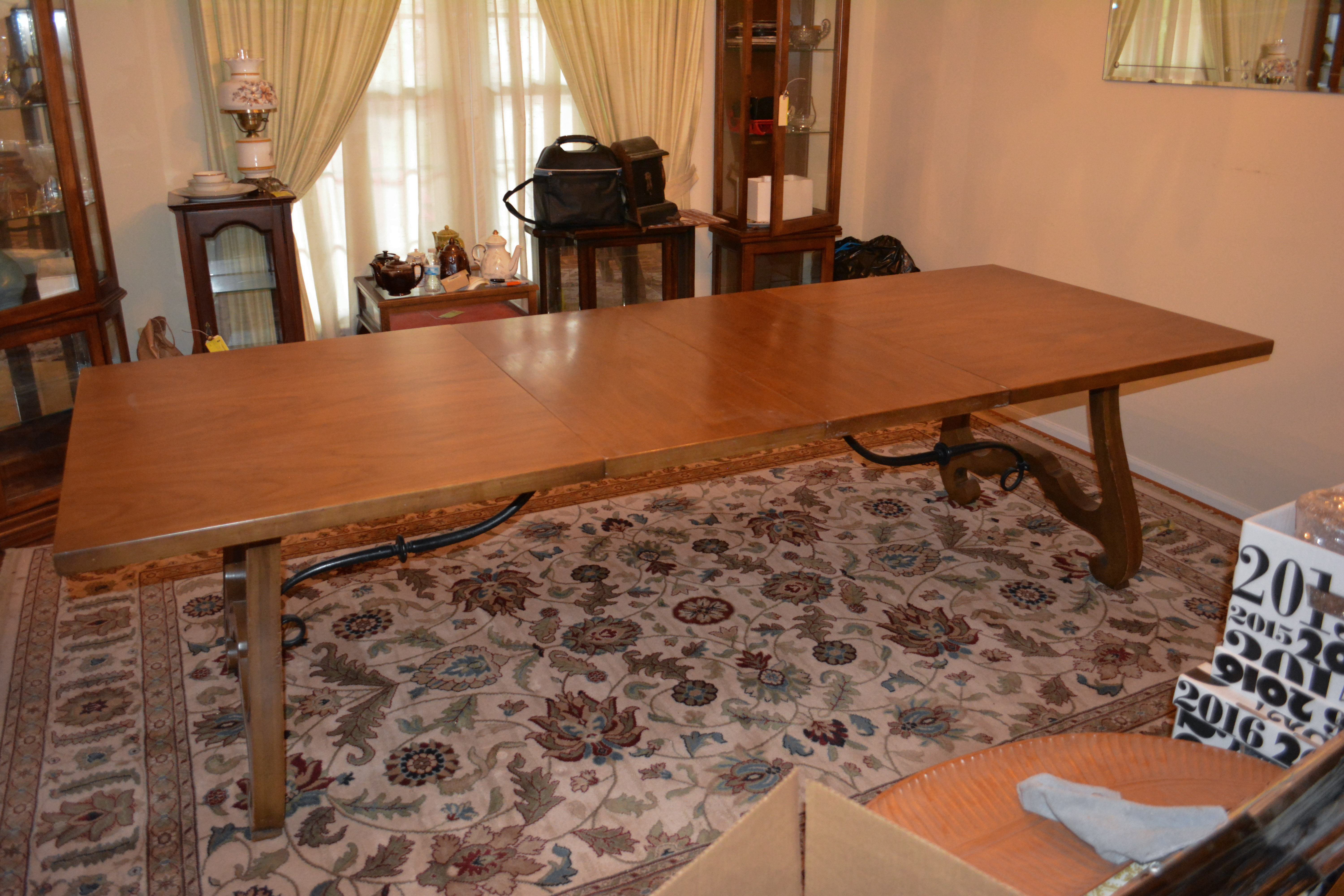 "Esperanto" Dining Table With Leaf Inserts by Drexel