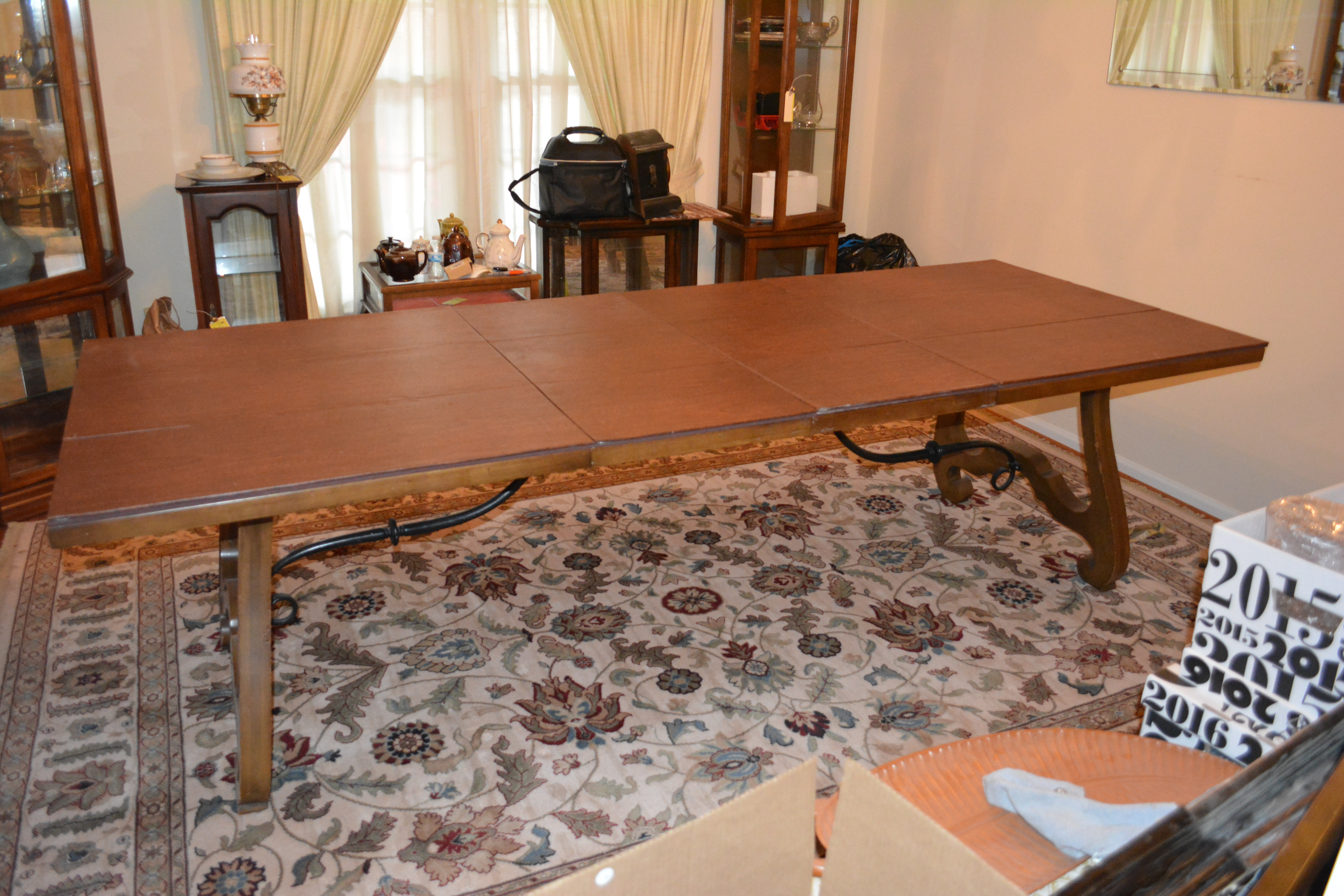 "Esperanto" Dining Table With Leaf Inserts by Drexel
