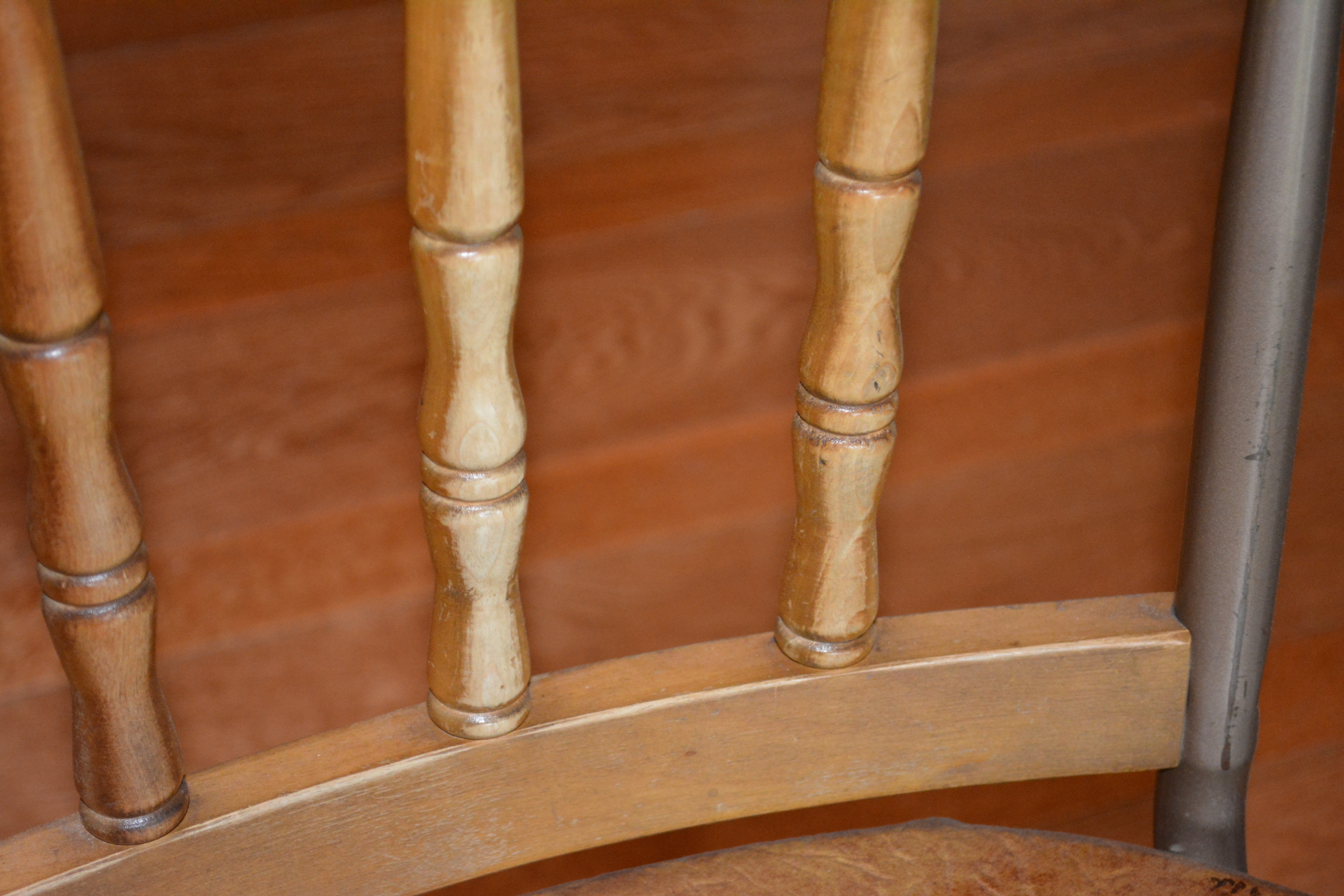 Four Vintage Wooden Chairs