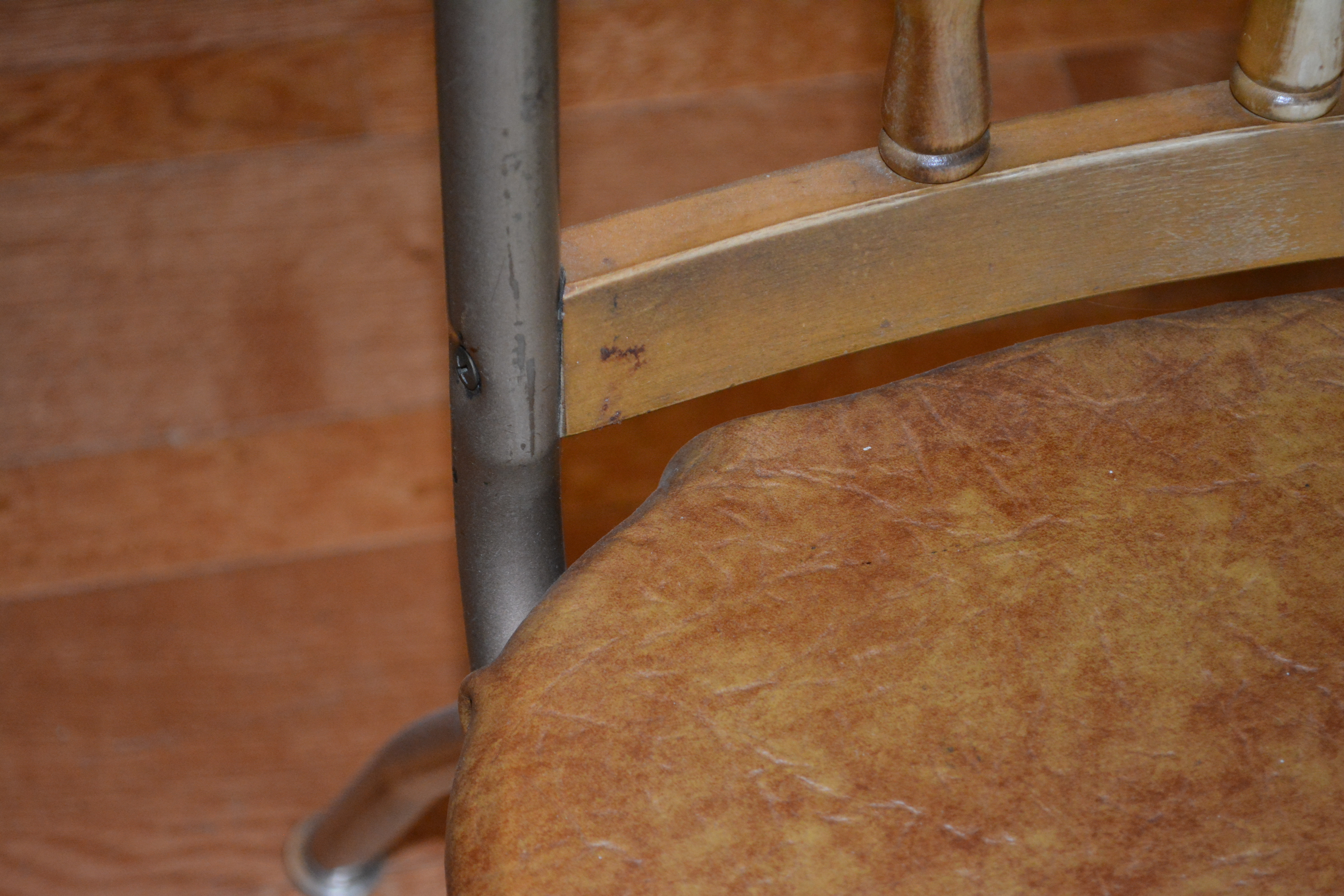 Four Vintage Wooden Chairs