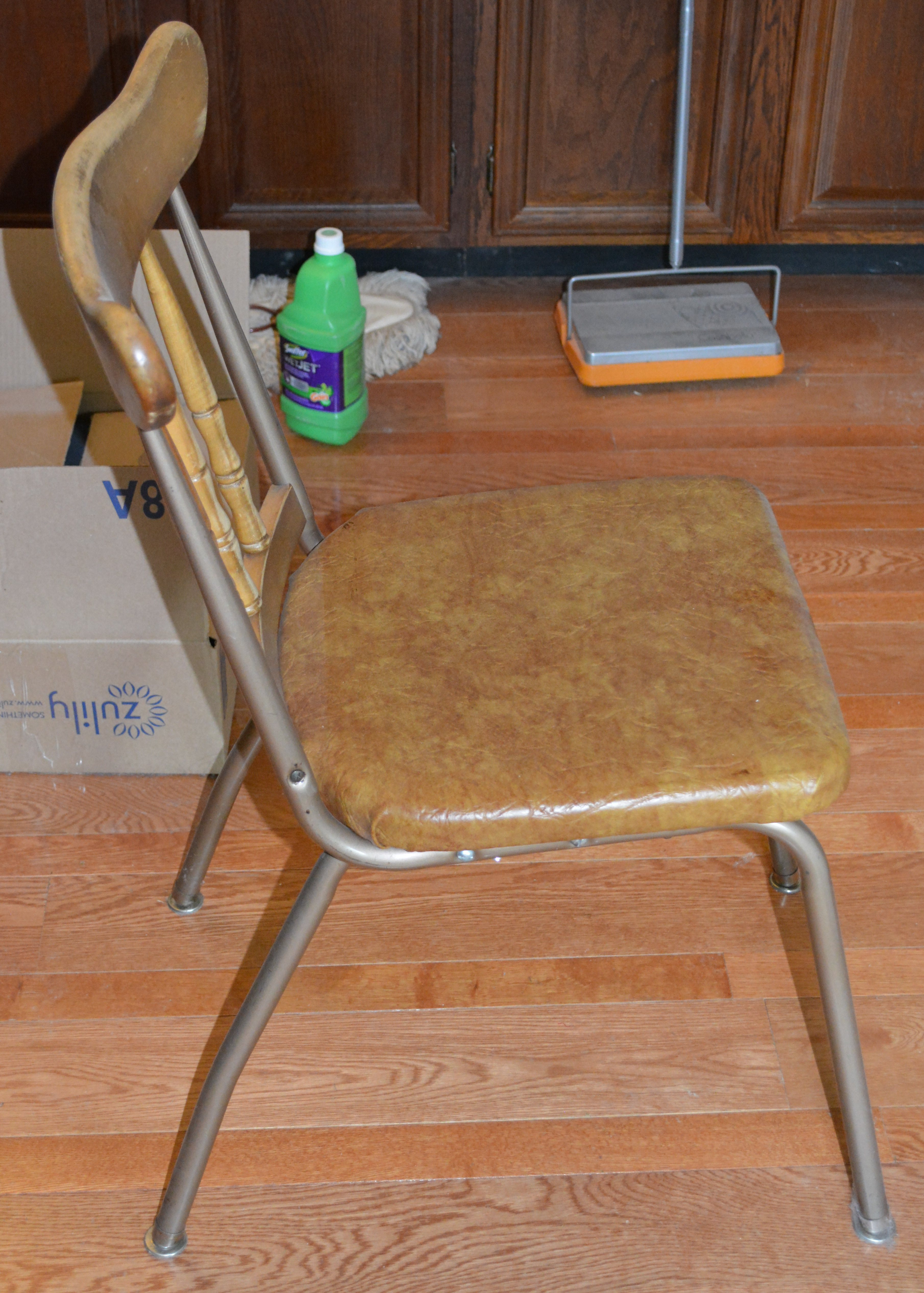 Four Vintage Wooden Chairs