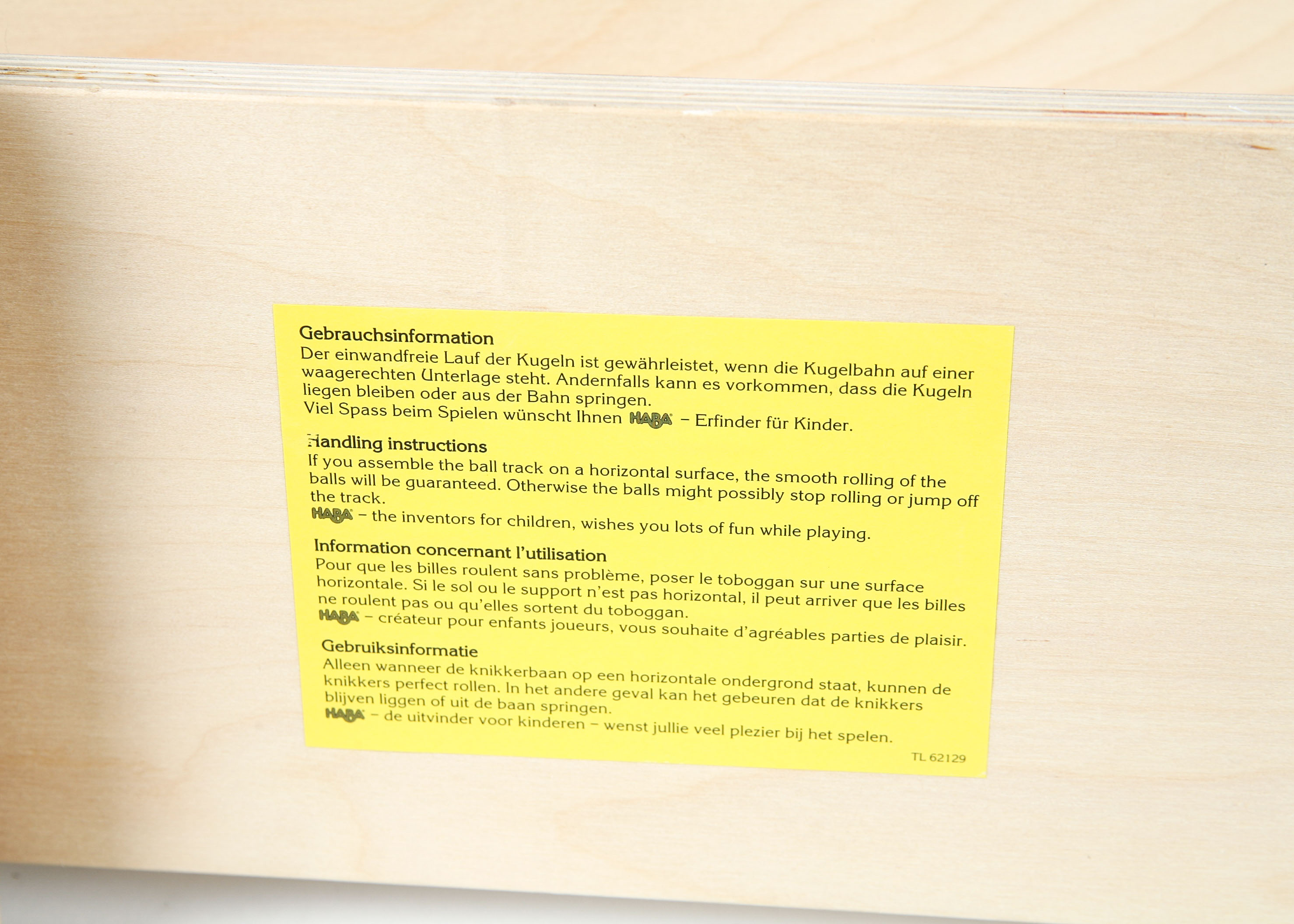 Haba Ball Track Roll 'n Roll 'n Roll Toy