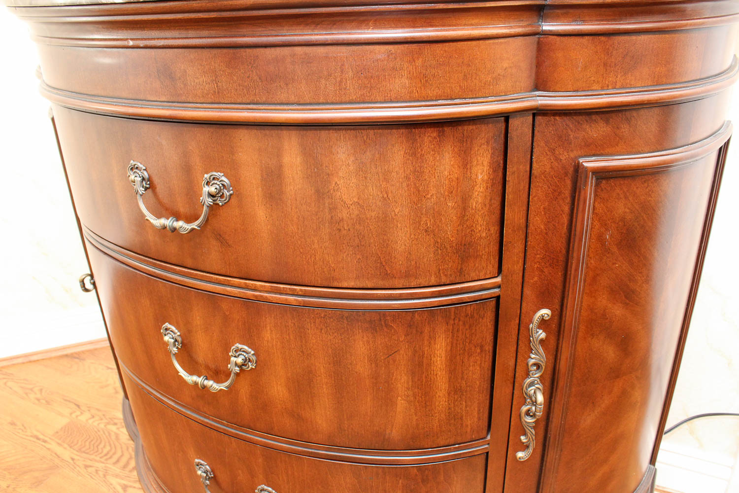 Demilune Marble Top Chest