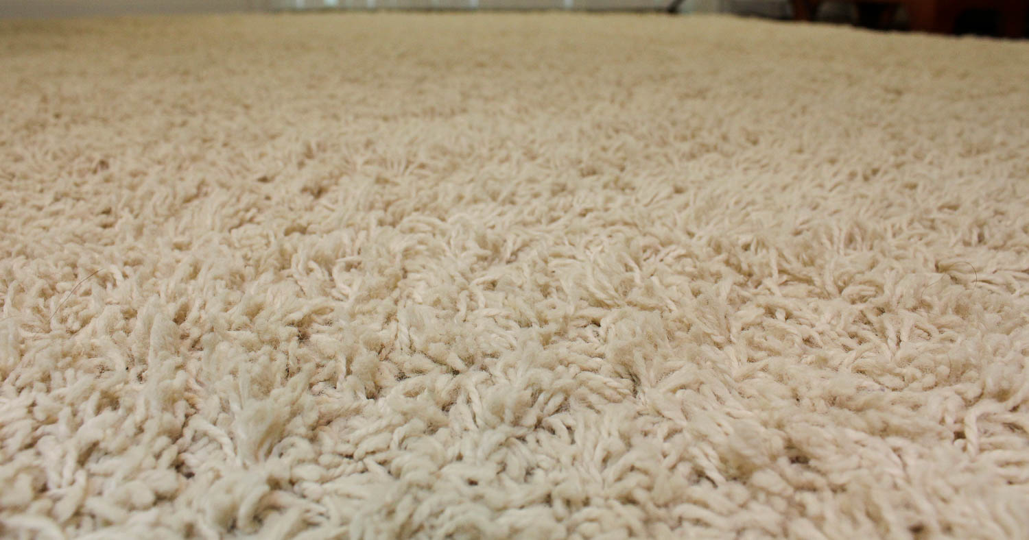 Mohawk Home "Frise" Ivory Shag Area Rug