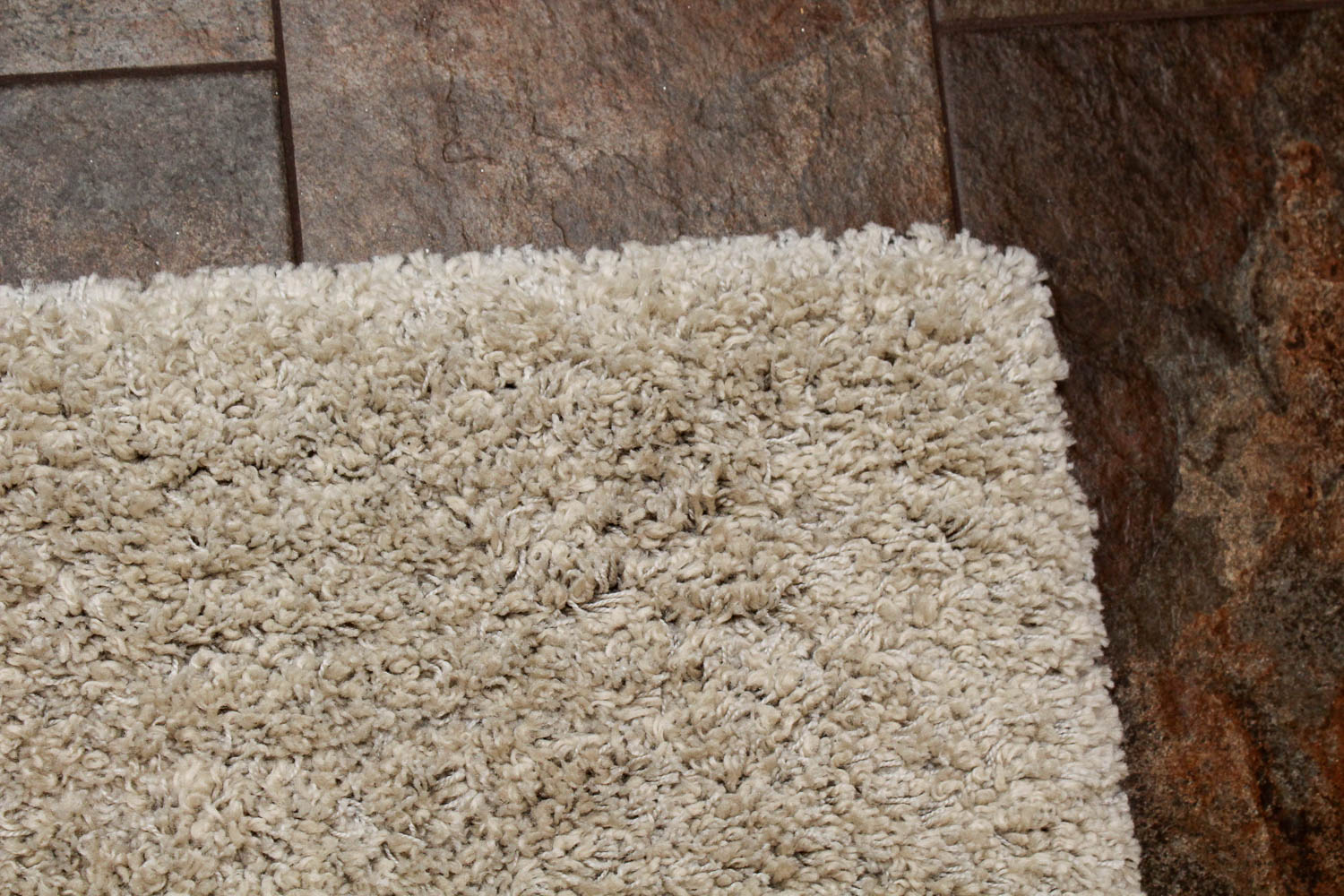 Neutral Shag Area Rug