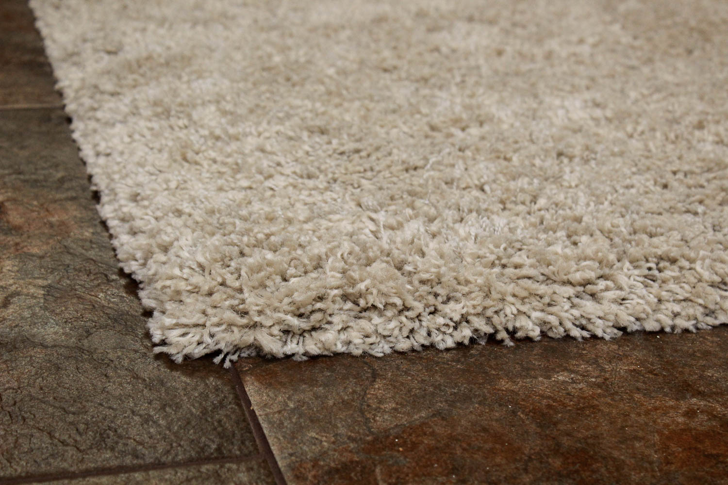 Neutral Shag Area Rug