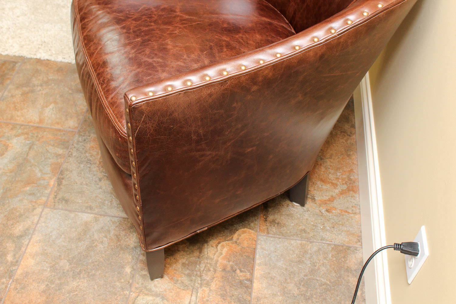 Arhaus "Giles" Leather Club Chair