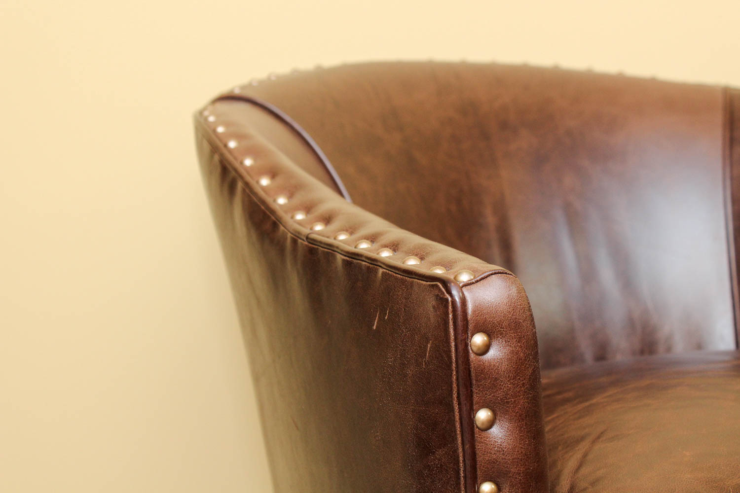 Arhaus "Giles" Leather Club Chair
