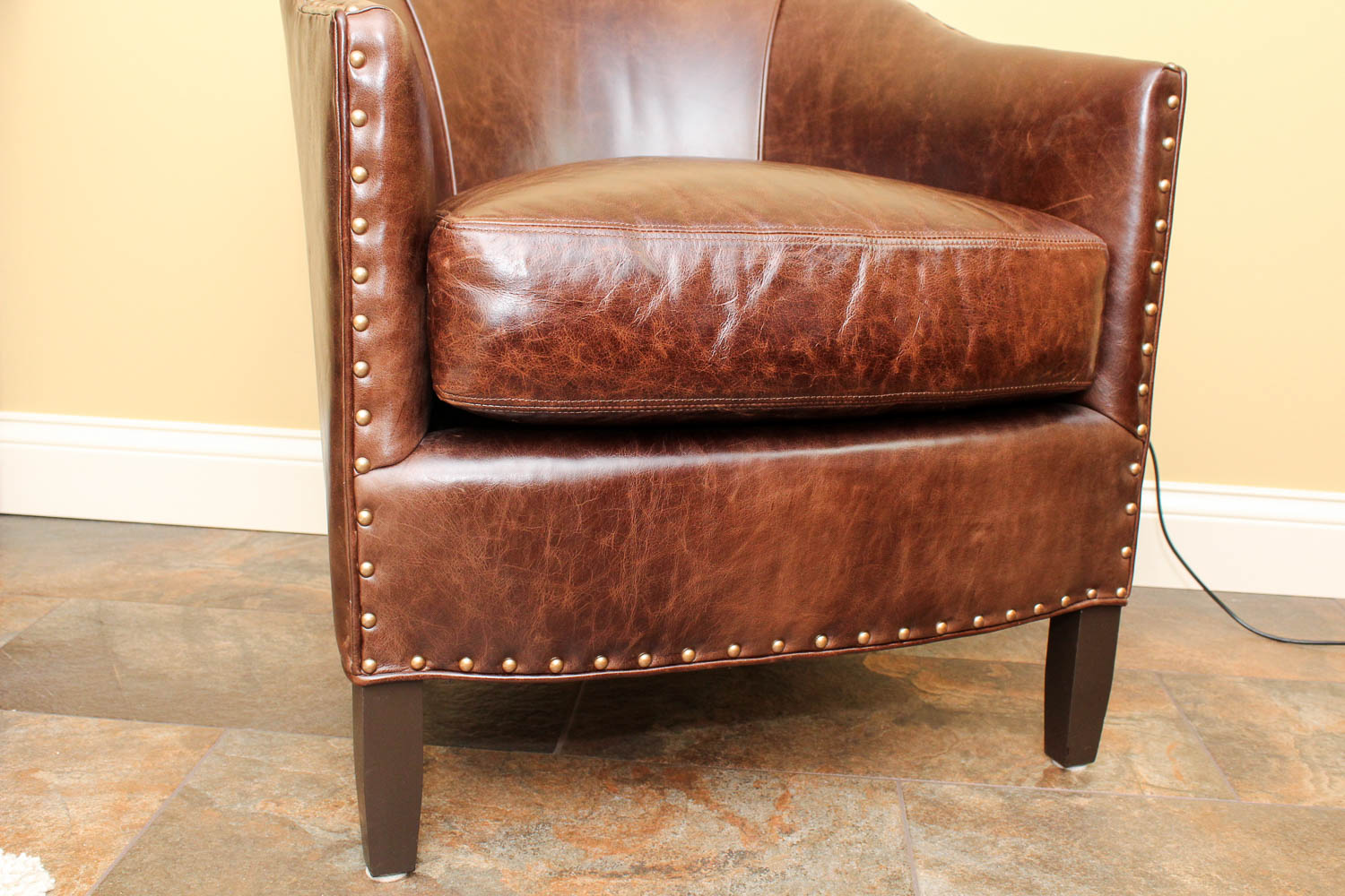 Arhaus "Giles" Leather Club Chair