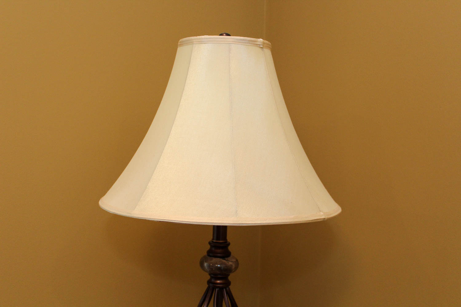 Bronze-Tone Openwork Floor Lamp