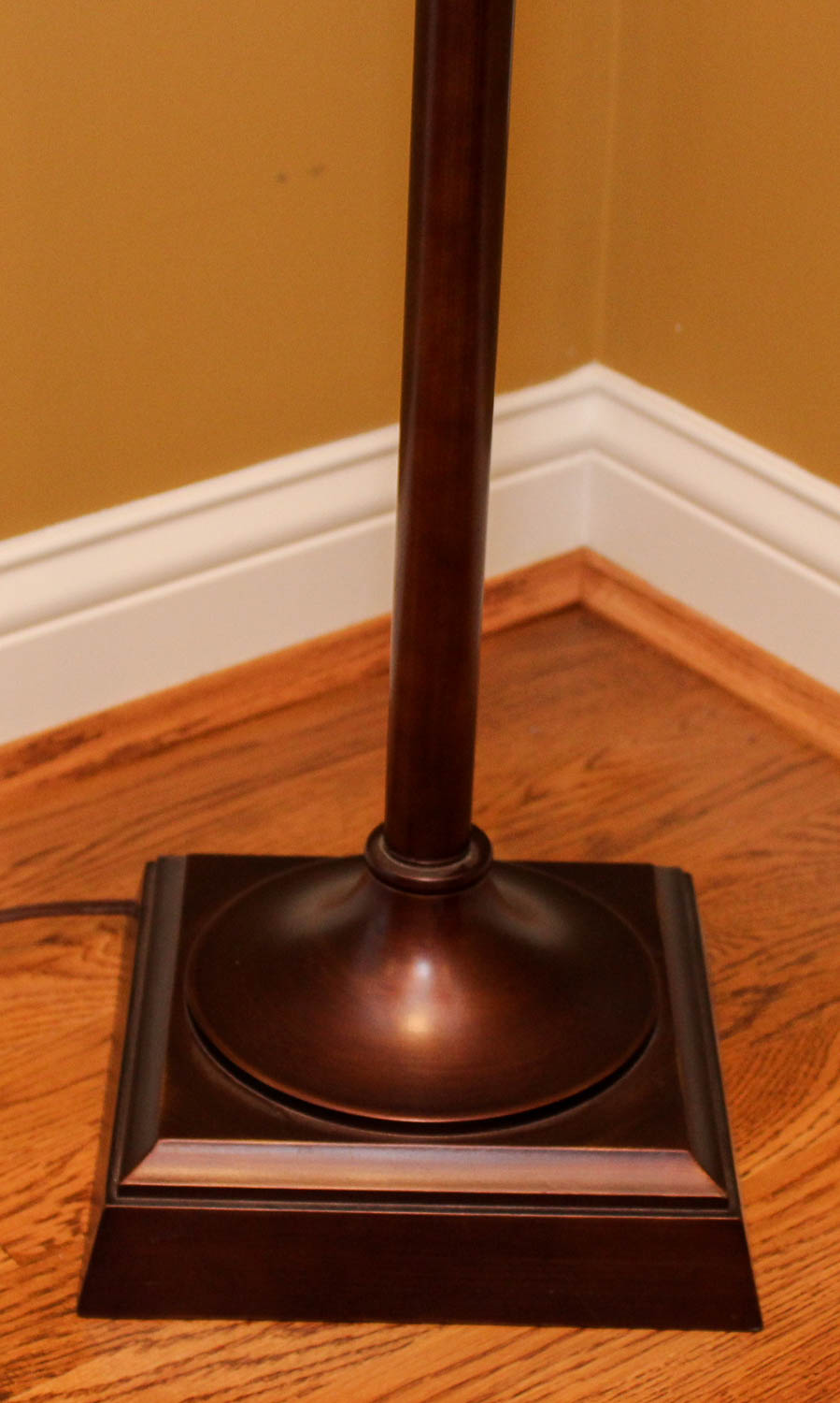 Bronze-Tone Openwork Floor Lamp