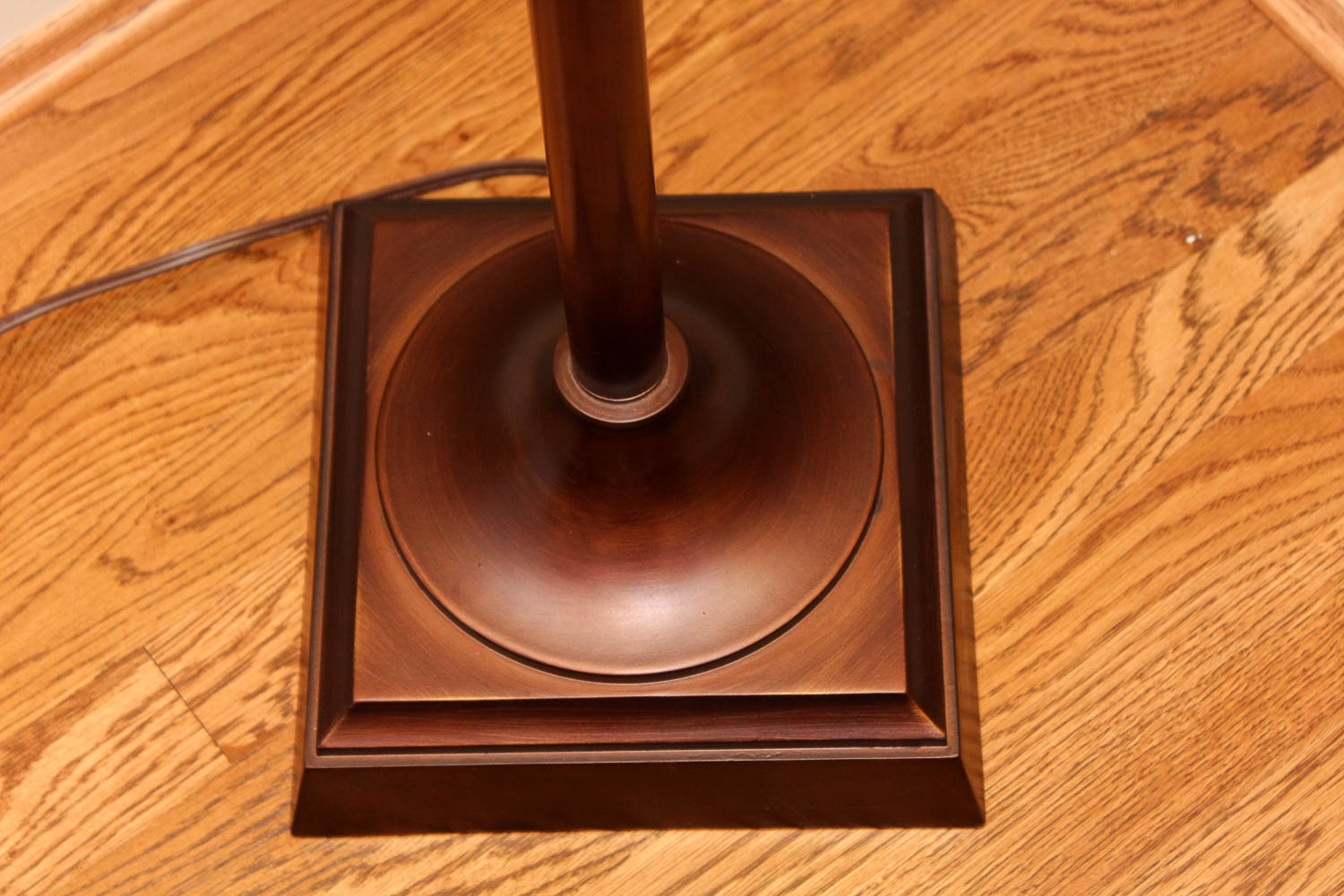 Bronze-Tone Openwork Floor Lamp